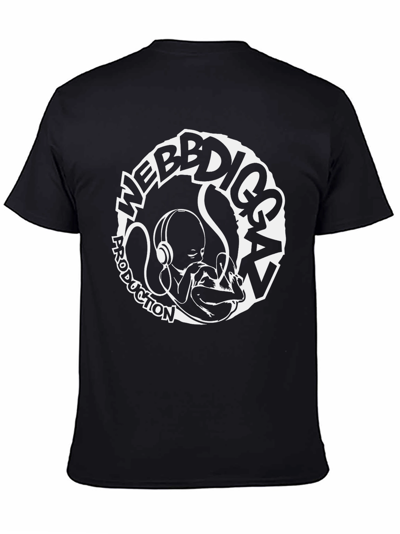 WebbDiggaz Production Black Graphic Tee