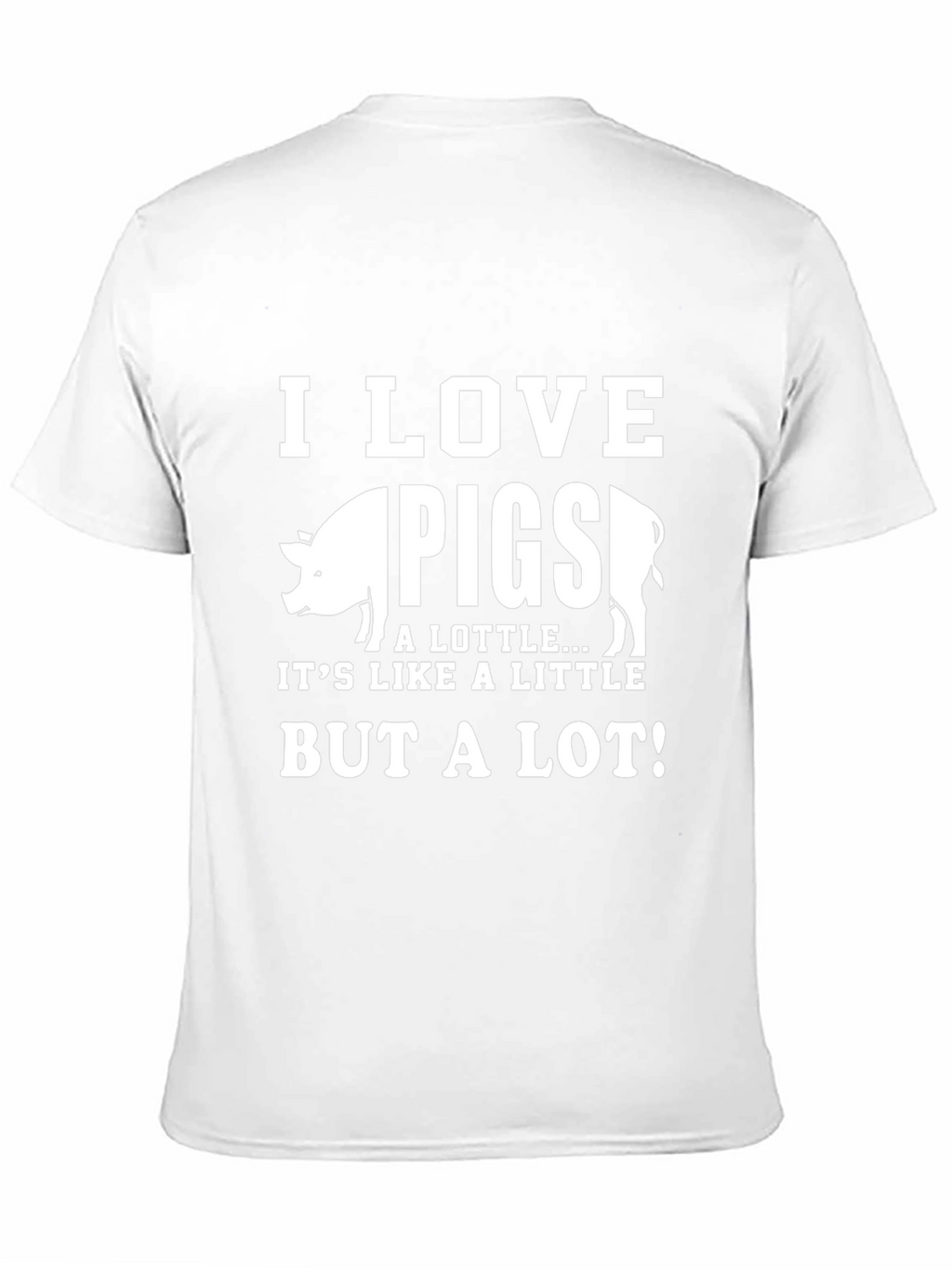 I Love Pigs T-Shirt - Mens Black Graphic Tee