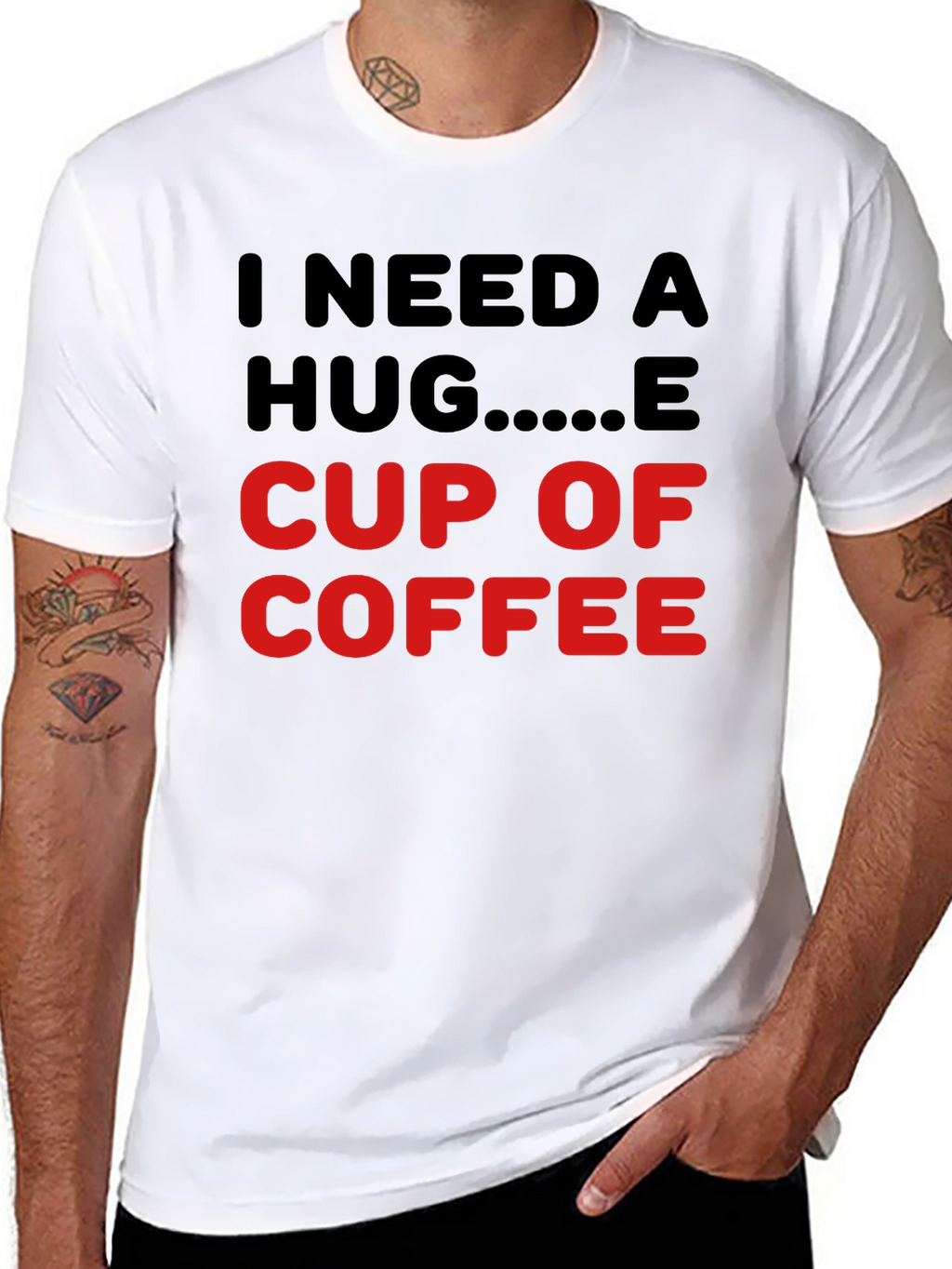 I Need a Hug Cup of Coffee T-Shirt