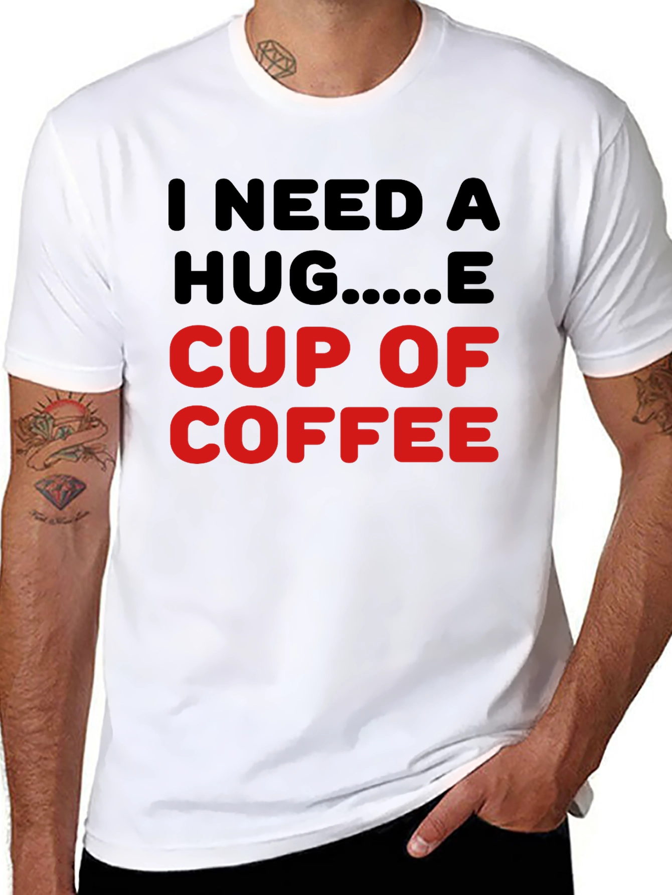 I Need a Hug Cup of Coffee T-Shirt