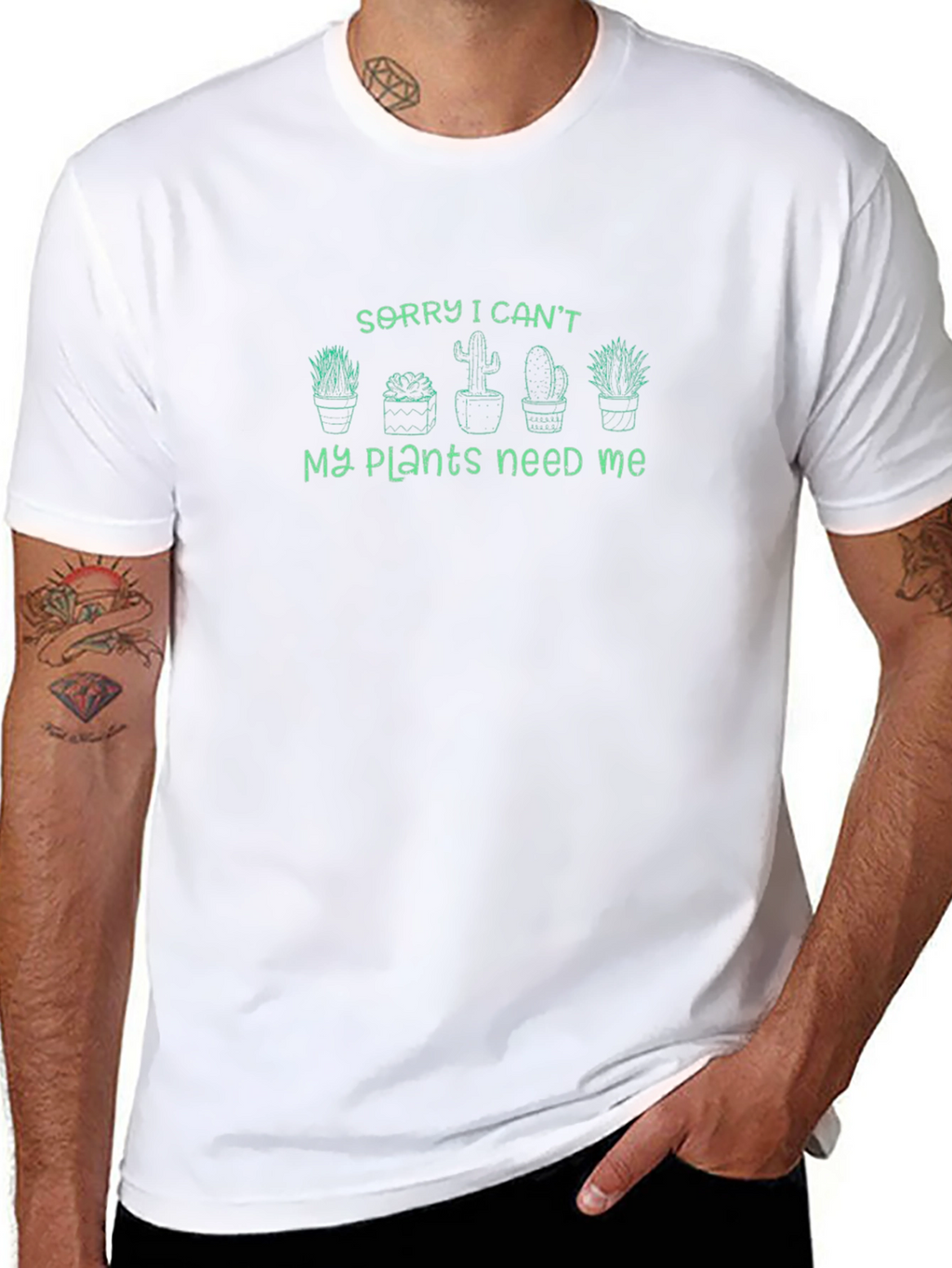 Sorry I Cant My Plants Need Me T-Shirt
