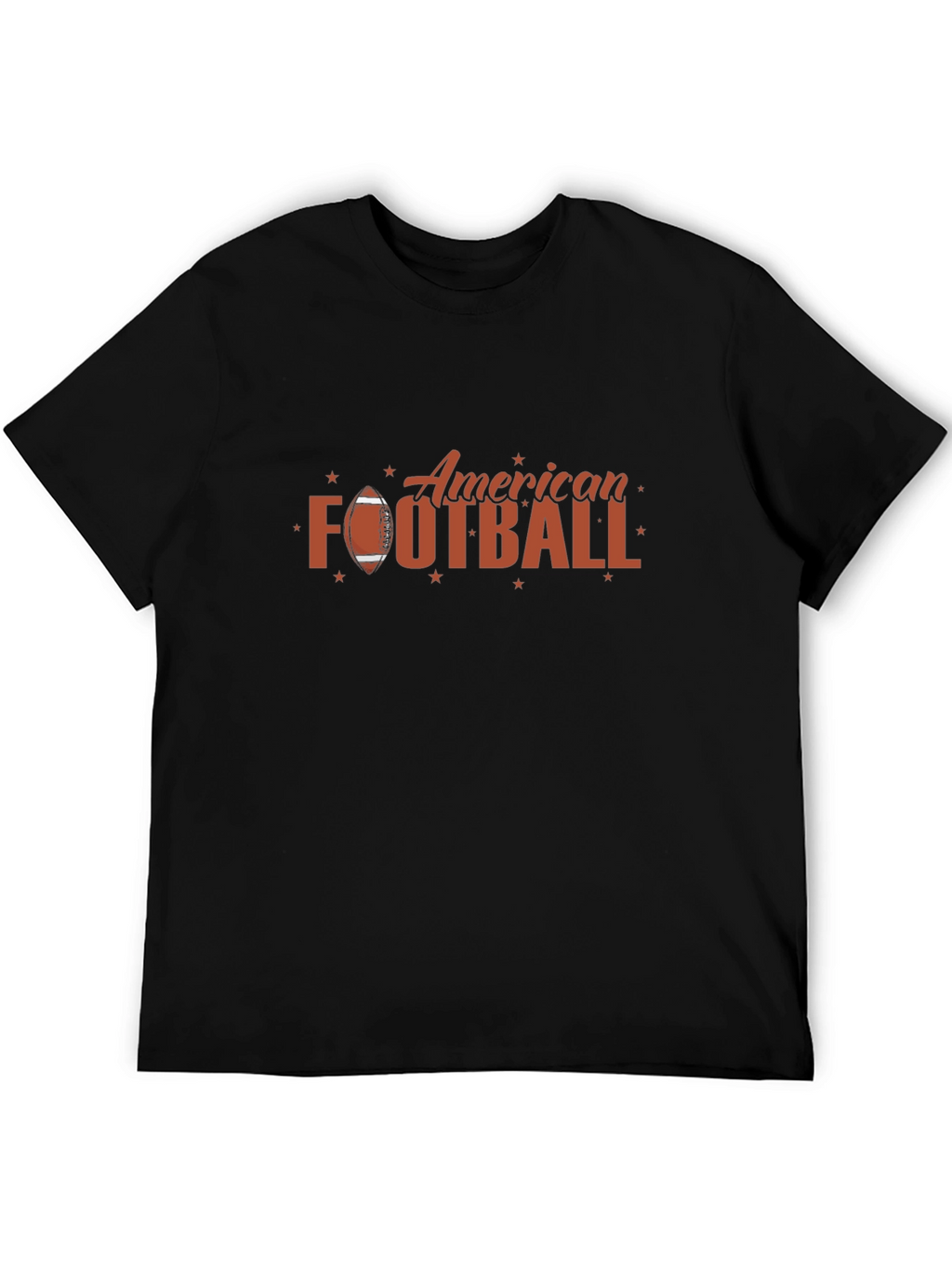 American Football Graphic Tee - Black