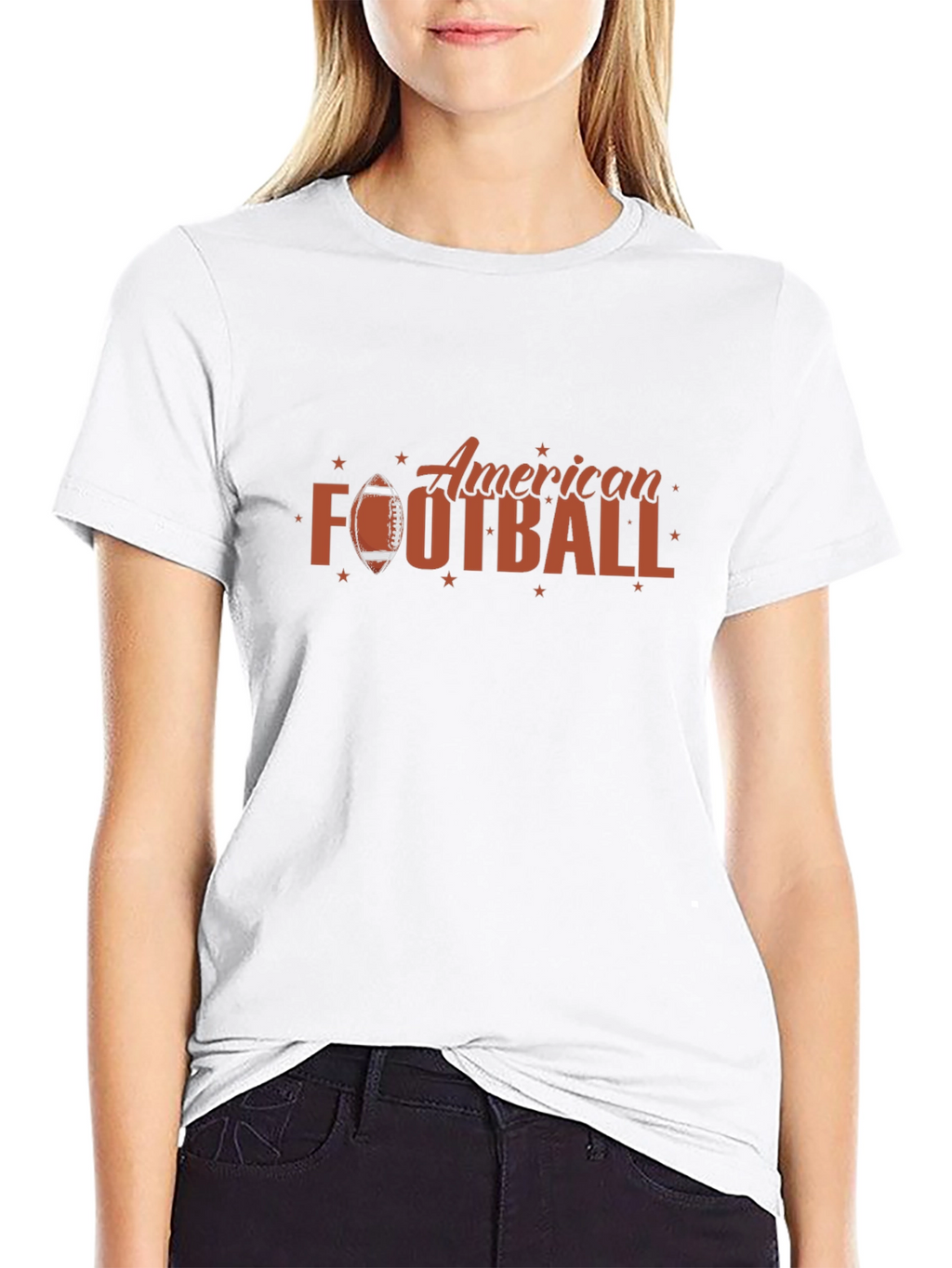American Football Graphic Tee - Black