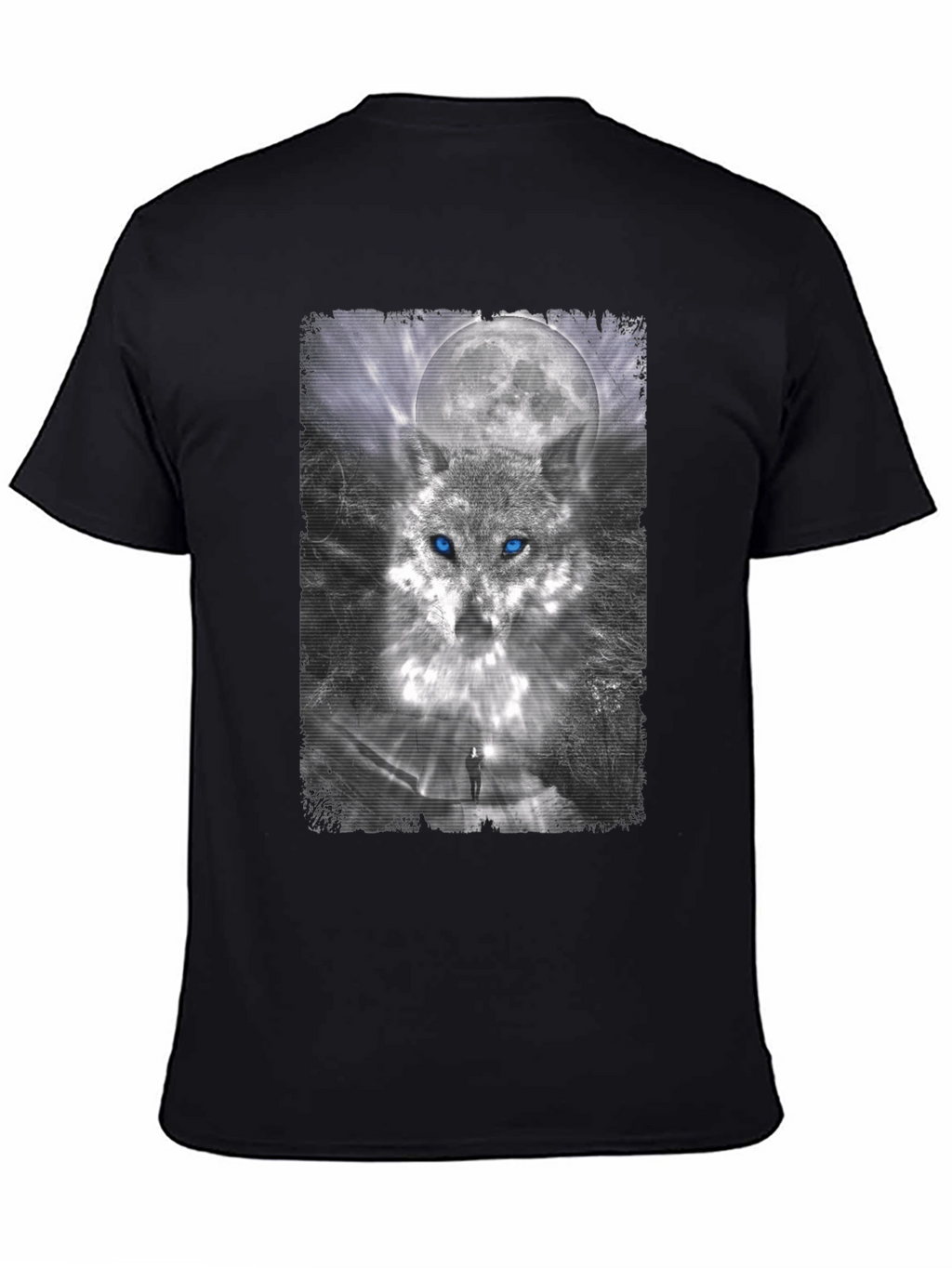 Wolf Moon Graphic Tee - Stylish Black T-Shirt