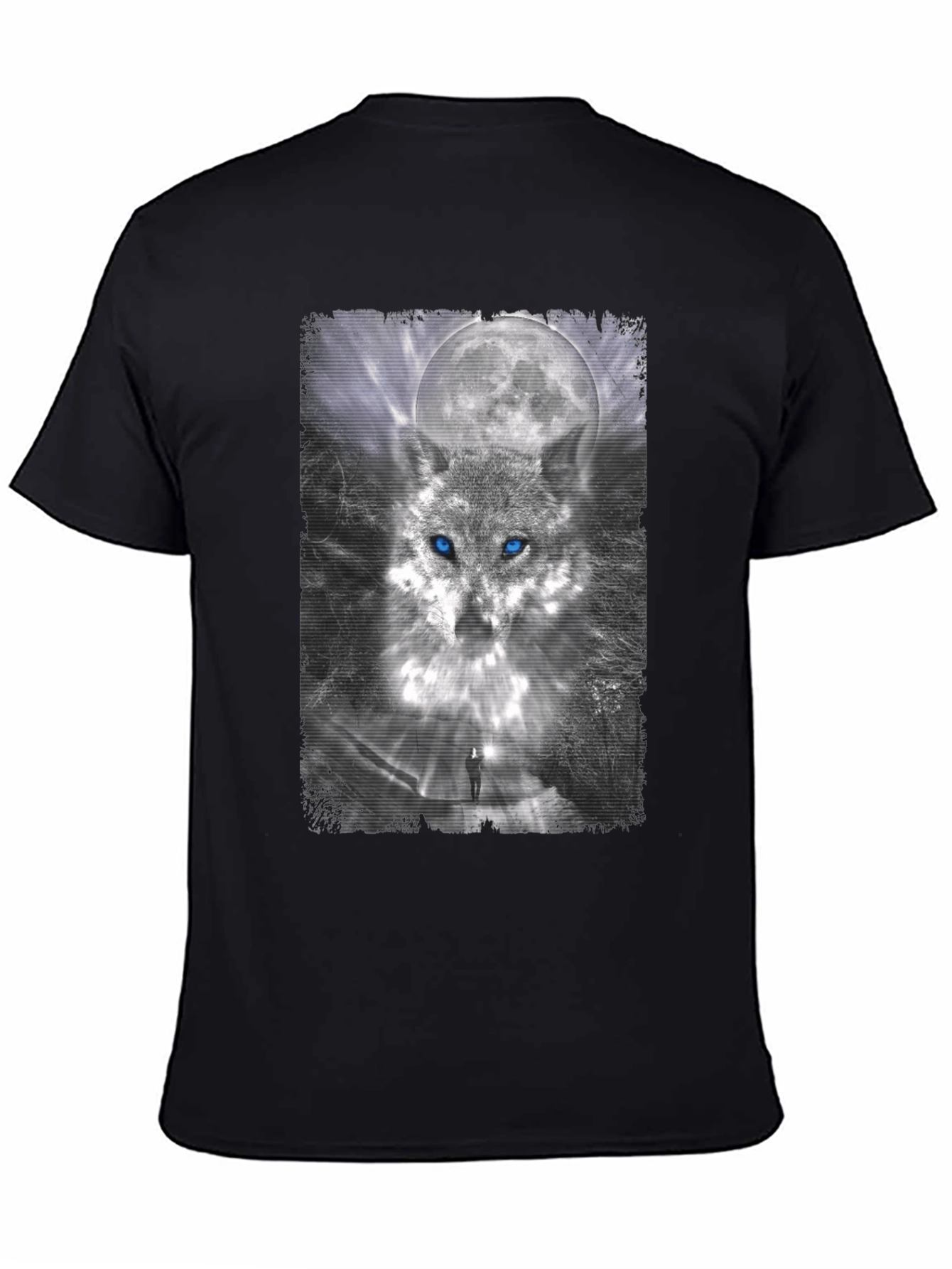 Wolf Moon Graphic Tee - Stylish Black T-Shirt