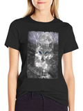 Wolf Moon Graphic Tee - Stylish Black T-Shirt