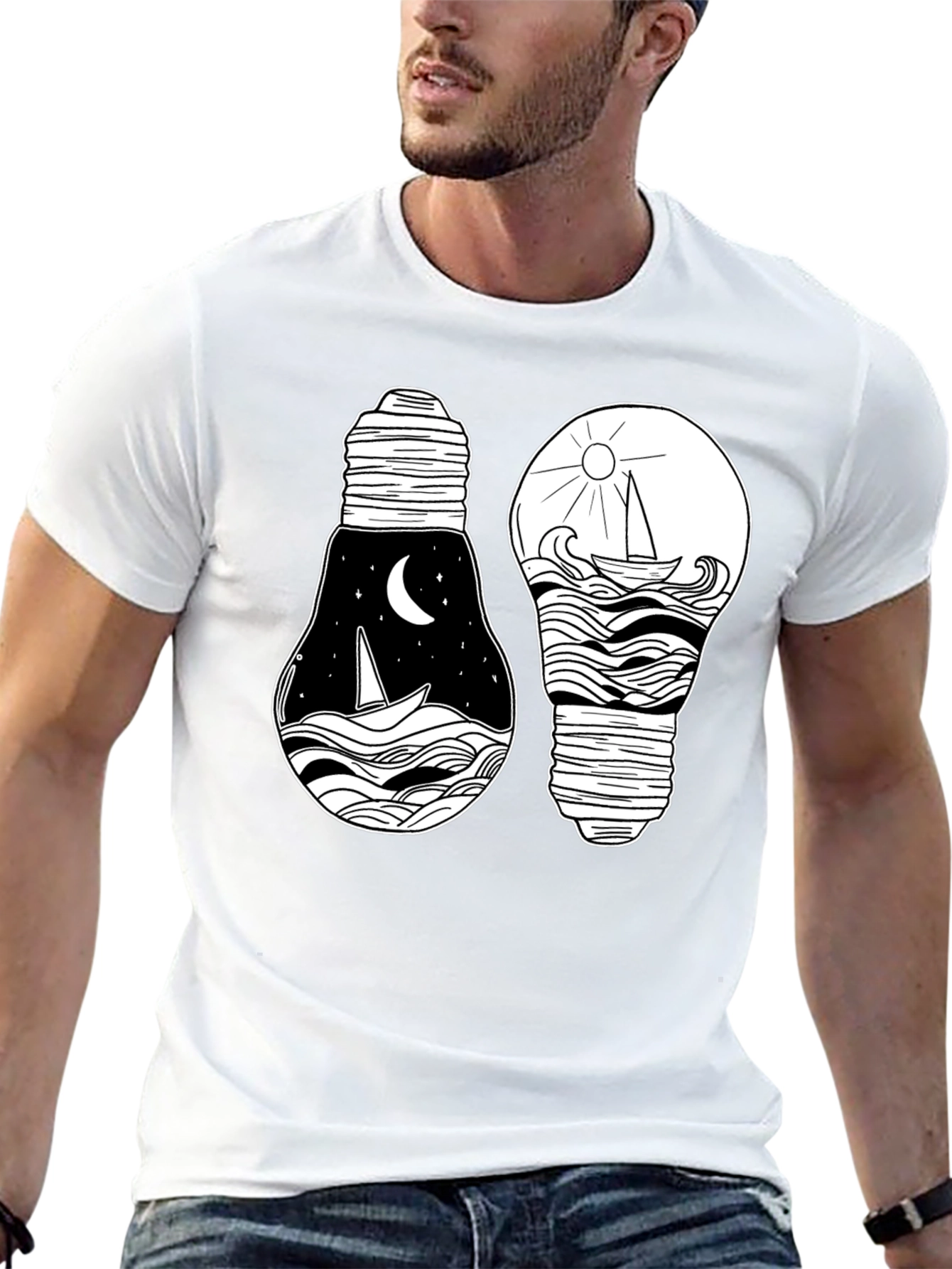 Nautical Light Bulb Graphic Tee