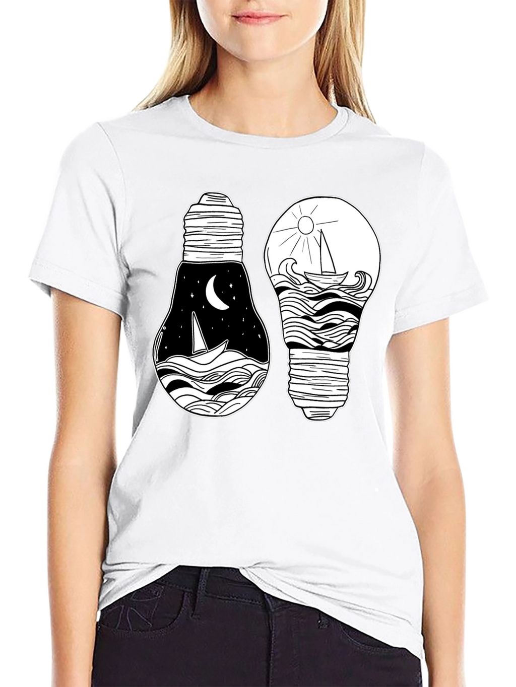 Nautical Light Bulb Graphic Tee