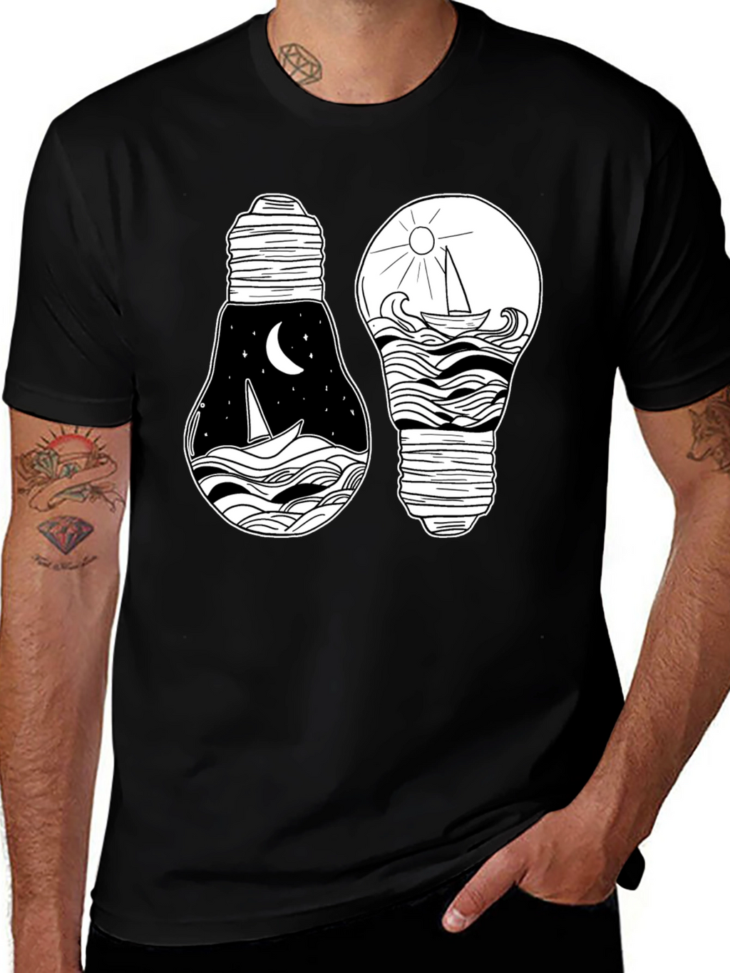 Nautical Light Bulb Graphic Tee