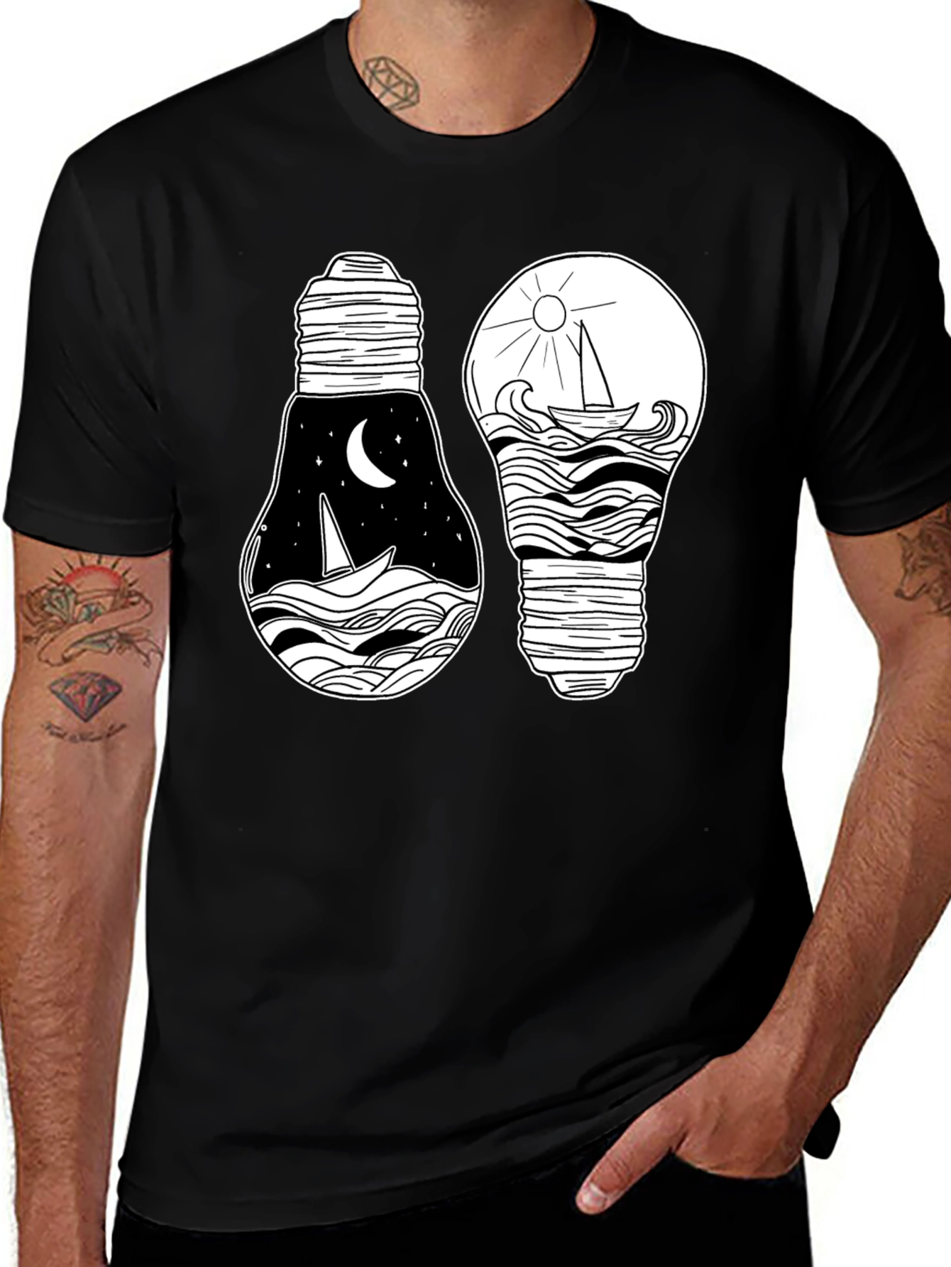 Nautical Light Bulb Graphic Tee