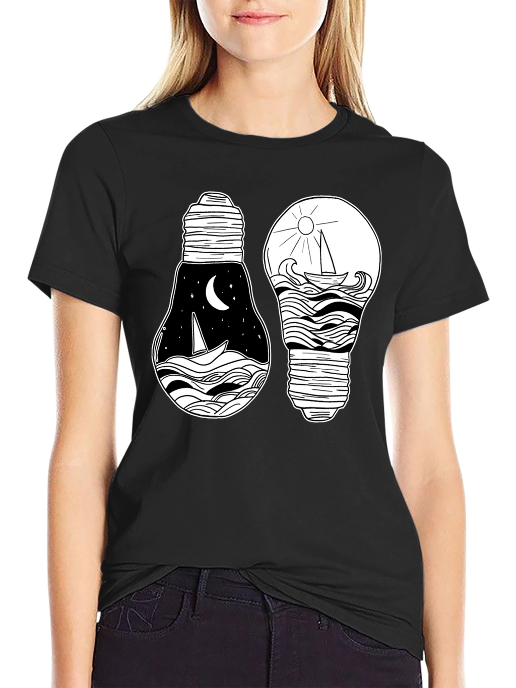 Nautical Light Bulb Graphic Tee