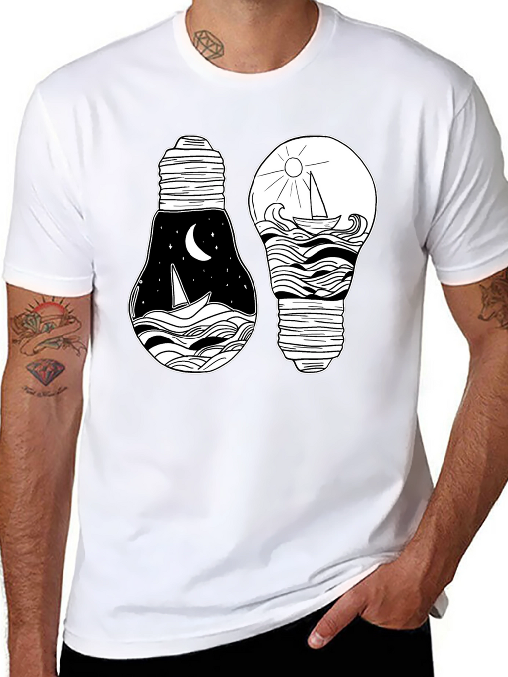 Nautical Light Bulb Graphic Tee