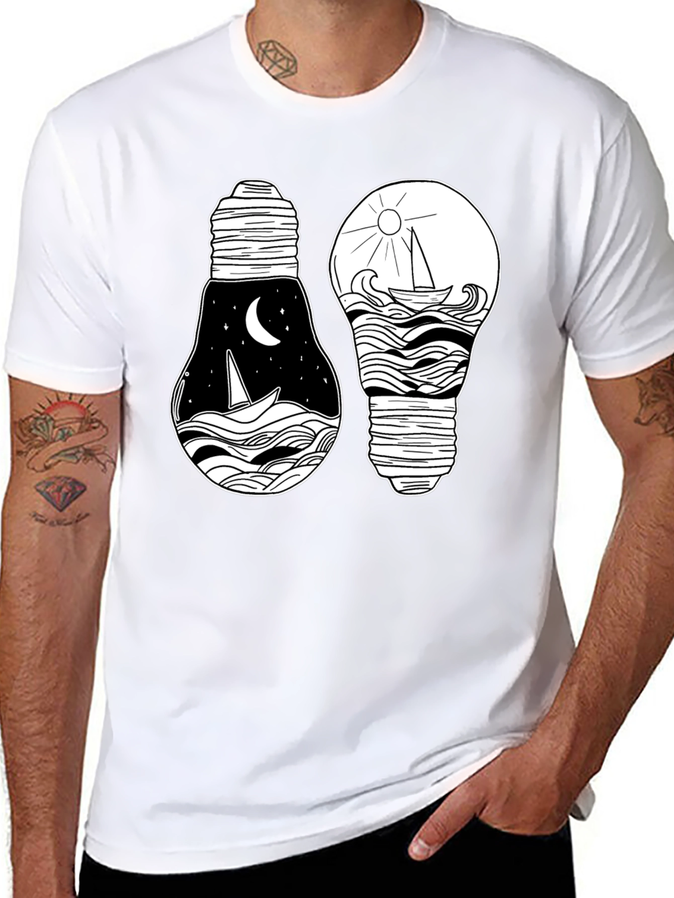 Nautical Light Bulb Graphic Tee