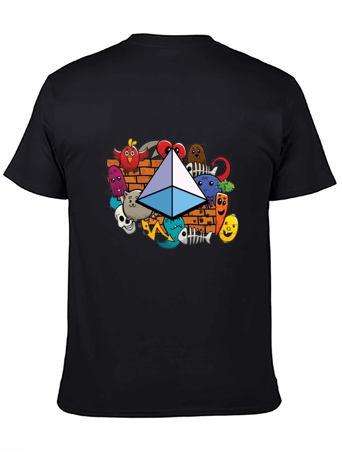 Ethereum Doodle Mens Black T-Shirt