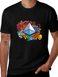 Ethereum Doodle Mens Black T-Shirt
