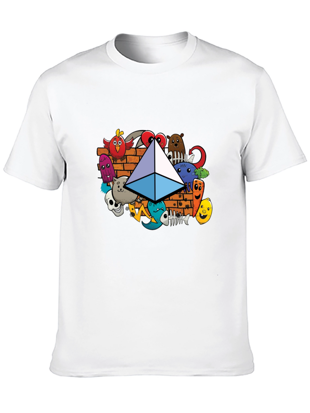 Ethereum Doodle Mens Black T-Shirt