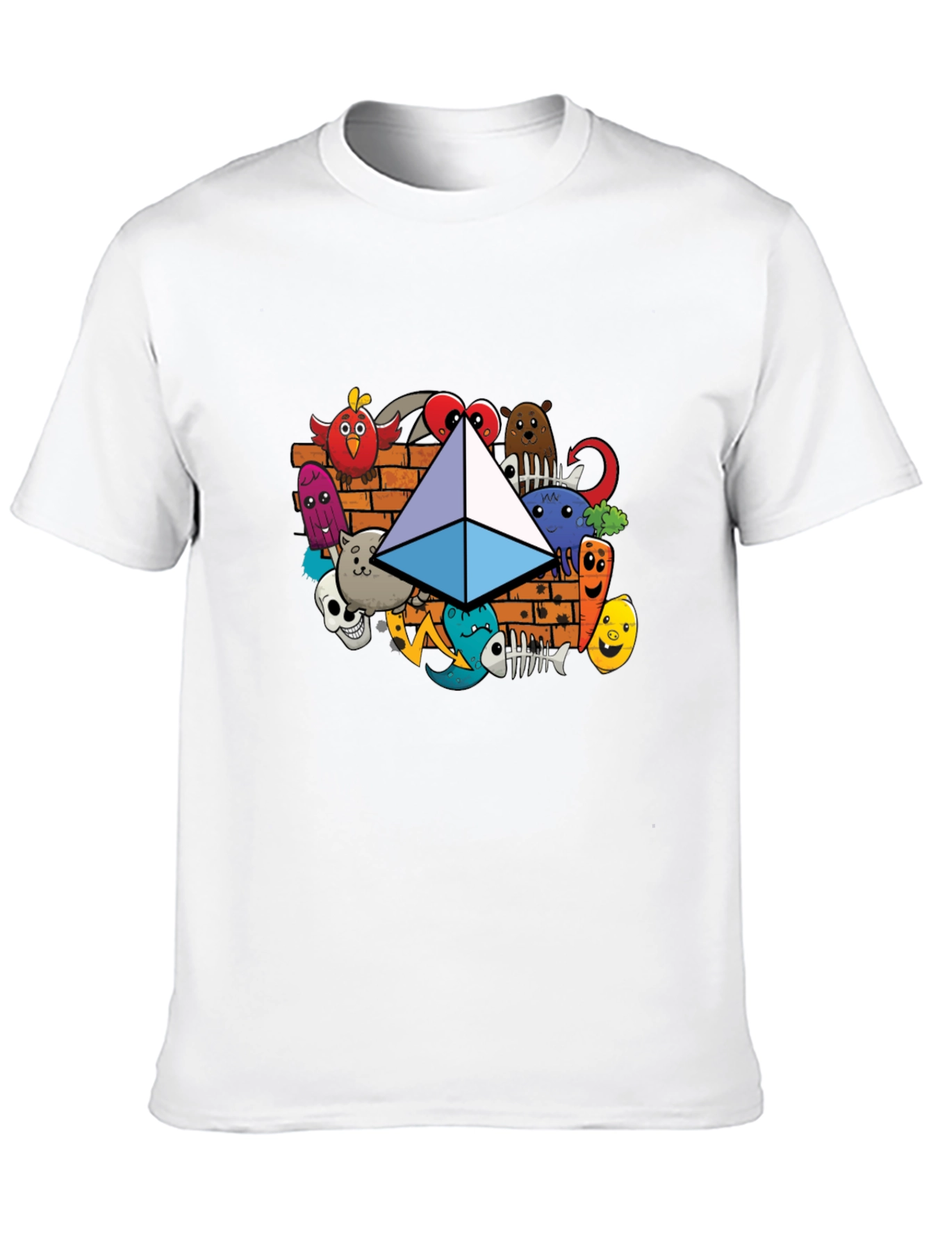 Ethereum Doodle Mens Black T-Shirt