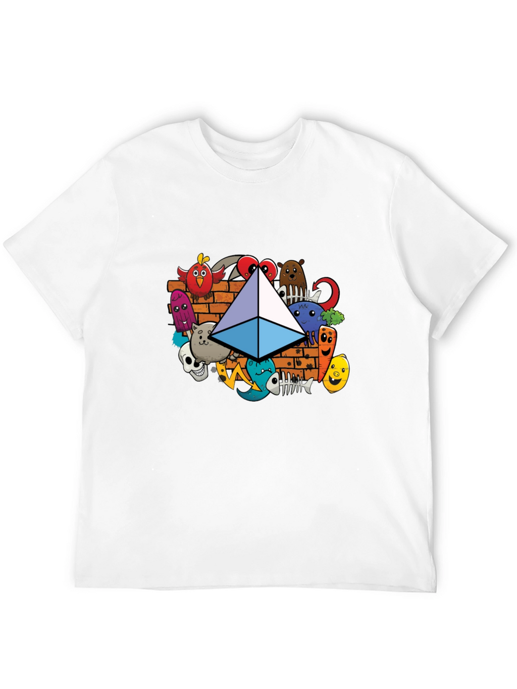 Ethereum Doodle Mens Black T-Shirt