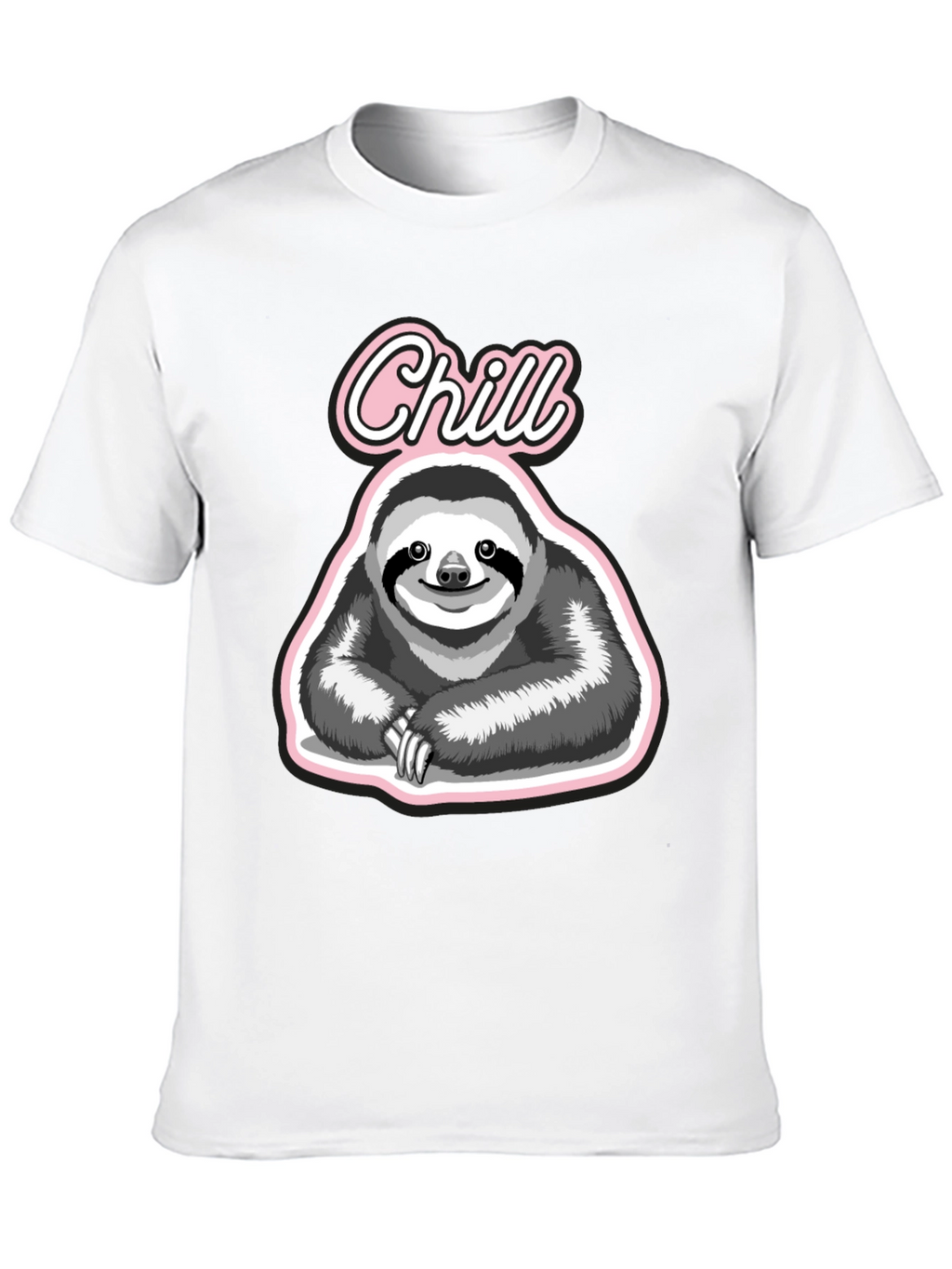 Chill Sloth Graphic T-Shirt - Relaxed Fit