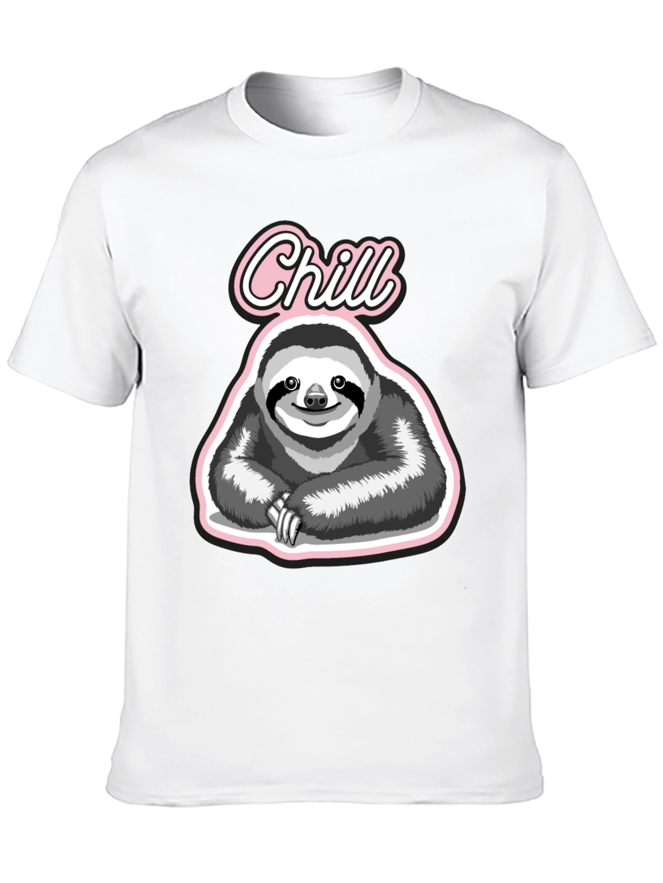 Chill Sloth Graphic T-Shirt - Relaxed Fit