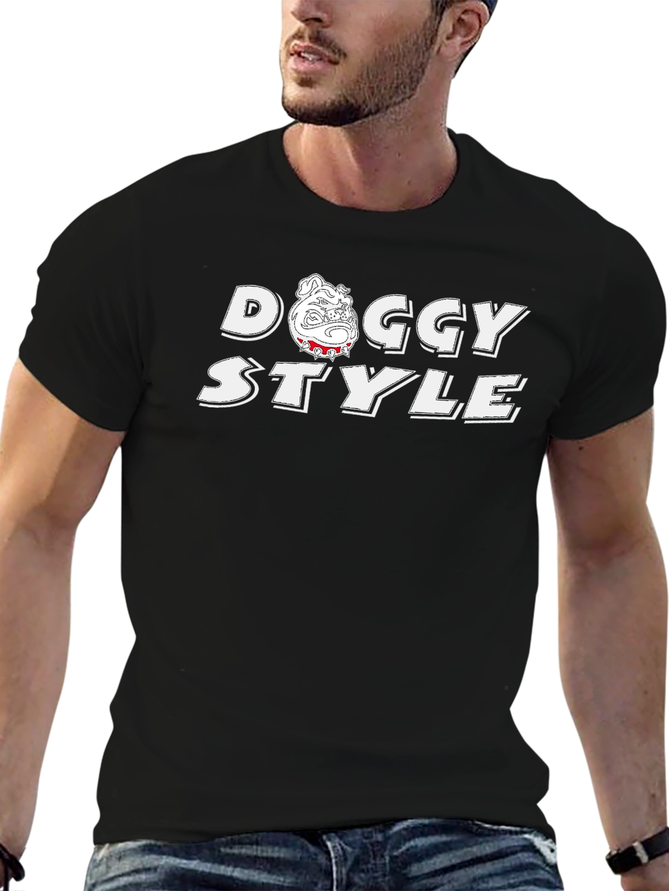 Doggy Style Graphic Tee - Black
