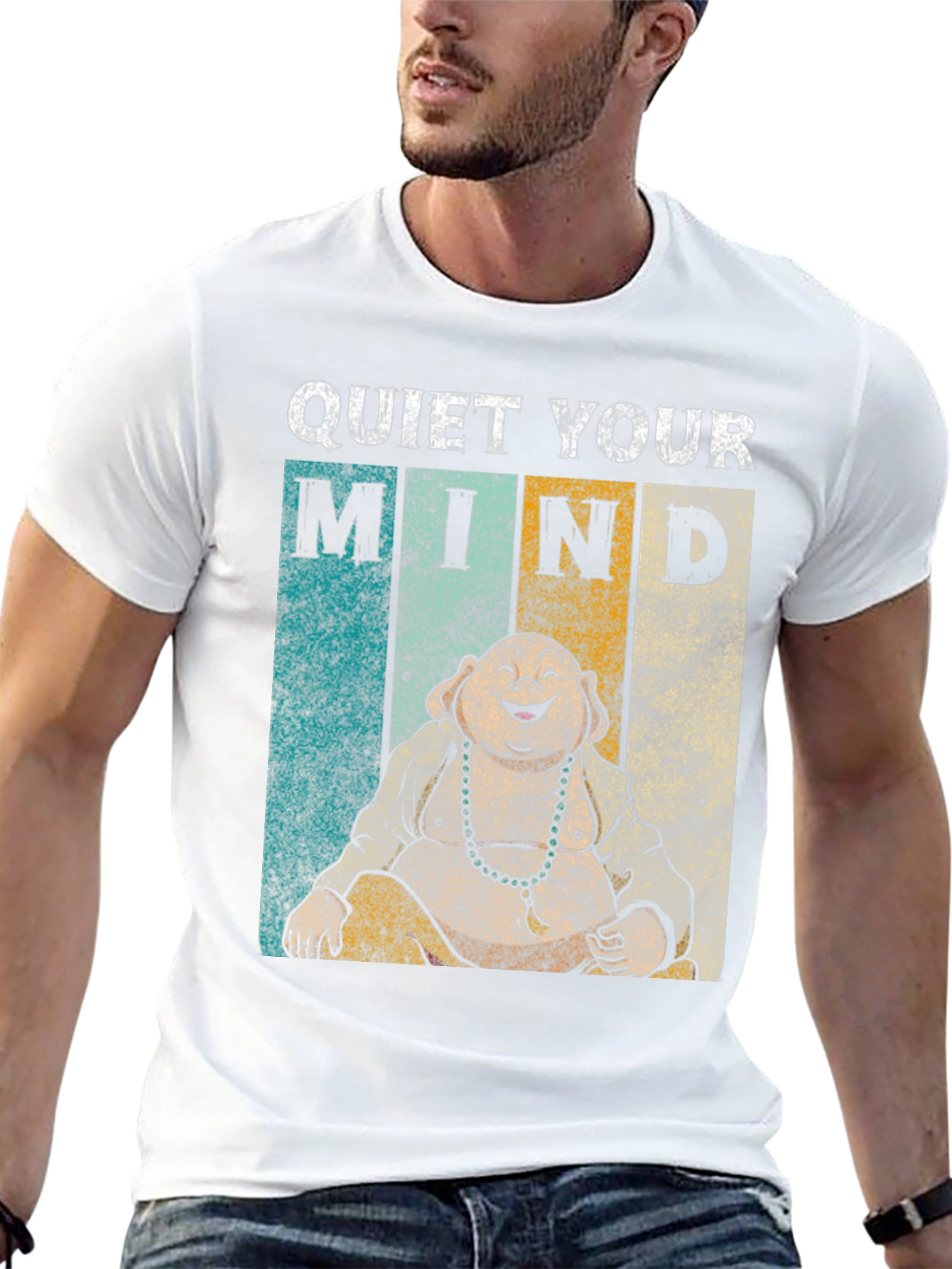 Quiet Your Mind Buddha Graphic T-Shirt