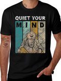 Quiet Your Mind Buddha Graphic T-Shirt
