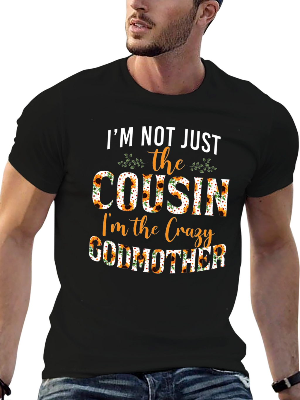Crazy Godmother Sunflower Graphic T-Shirt