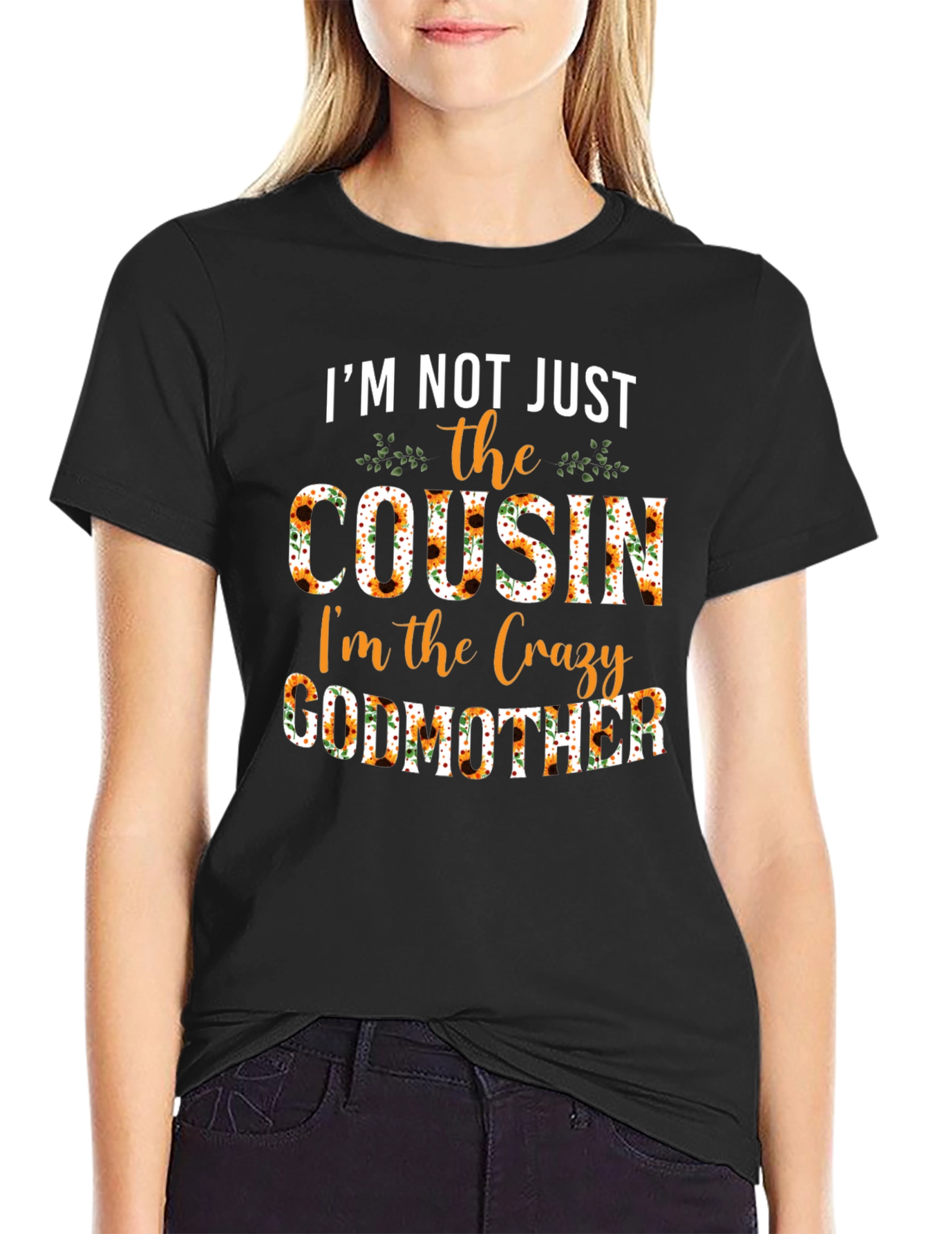 Crazy Godmother Sunflower Graphic T-Shirt