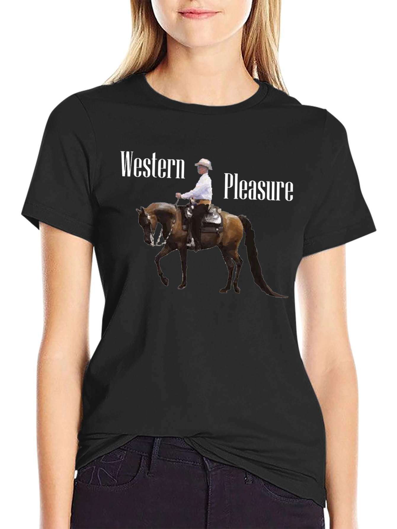 Western Pleasure Graphic Tee - Black