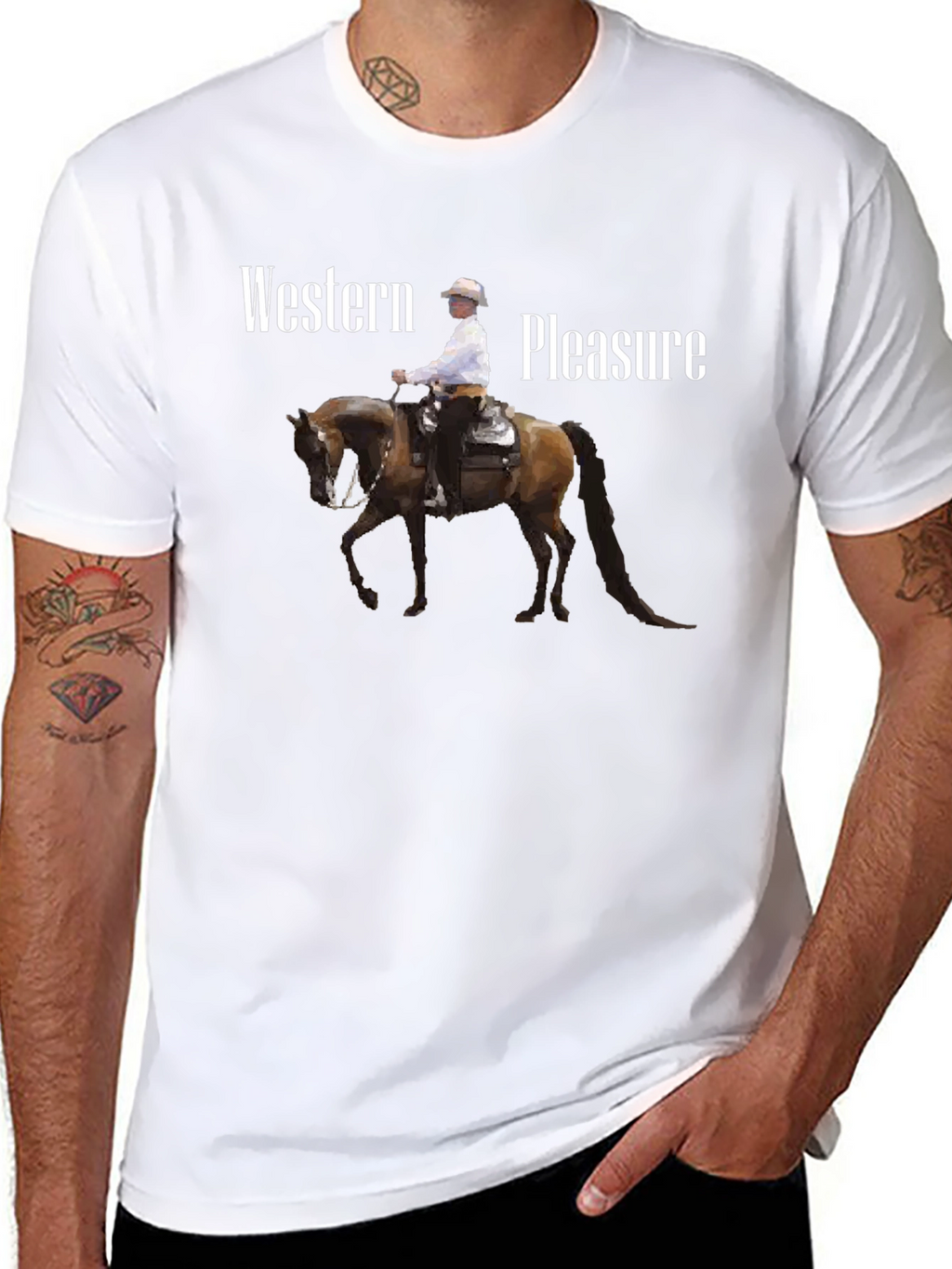 Western Pleasure Graphic Tee - Black