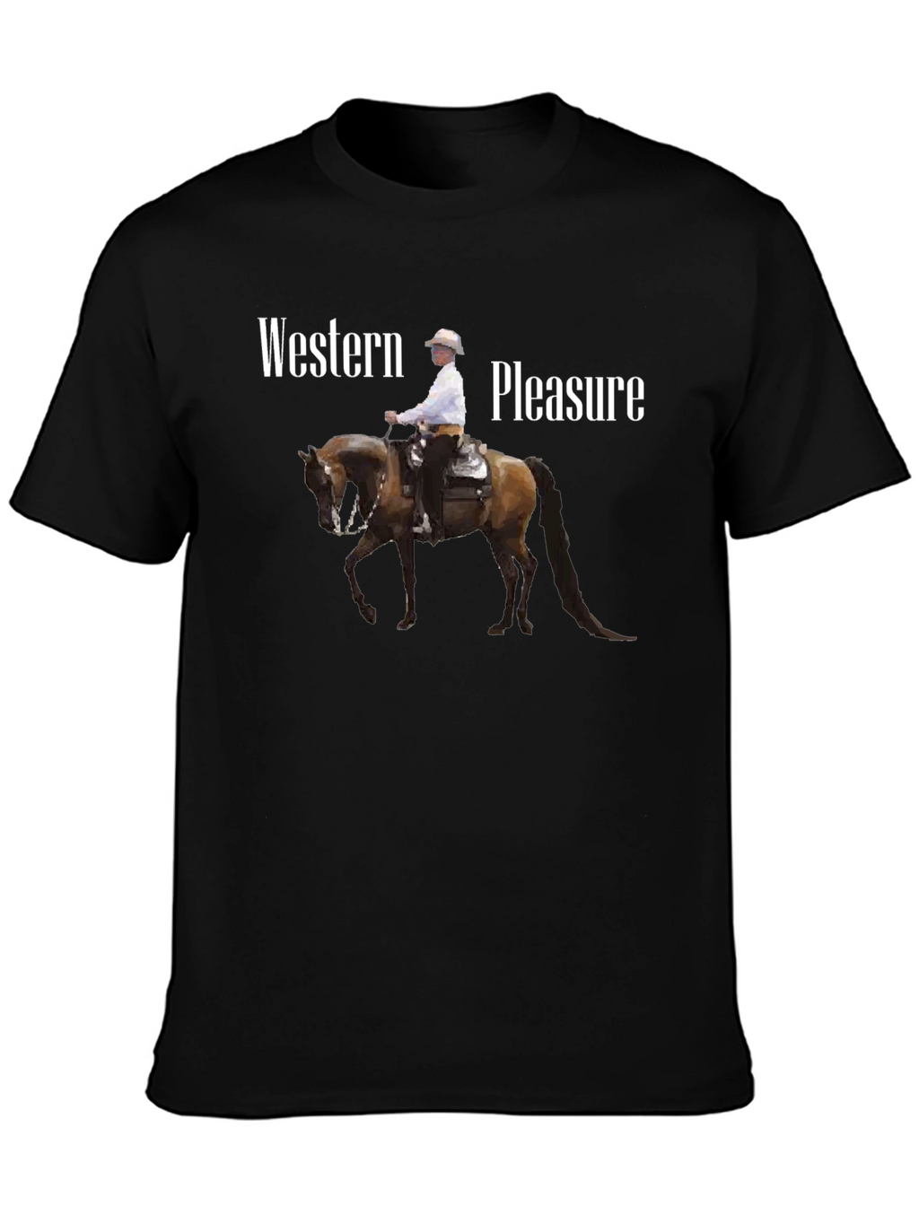 Western Pleasure Graphic Tee - Black