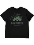 Camp More Worry Less Graphic T-Shirt