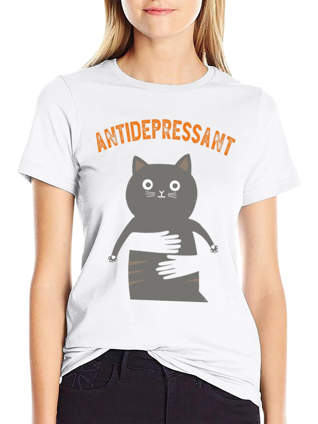 Antidepressant Cat T-Shirt - Funny Graphic Tee