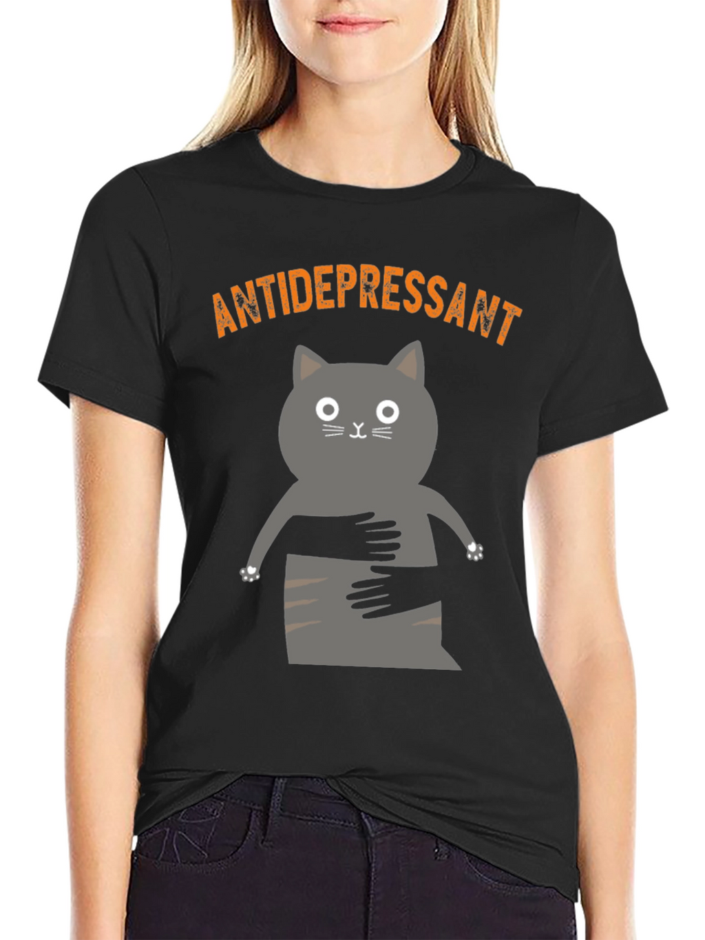 Antidepressant Cat T-Shirt - Funny Graphic Tee