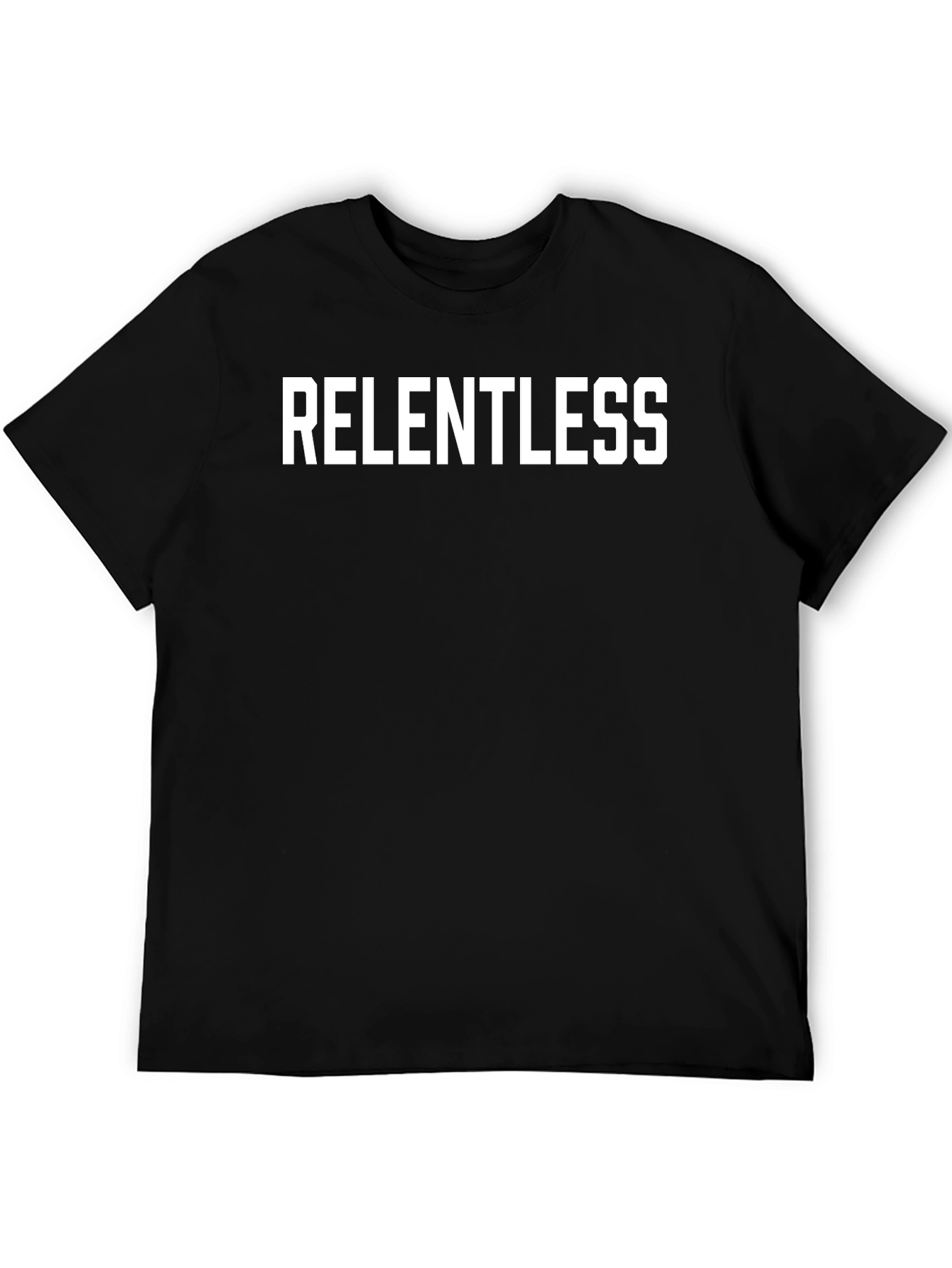Relentless Graphic T-Shirt - Black Crew Neck Tee