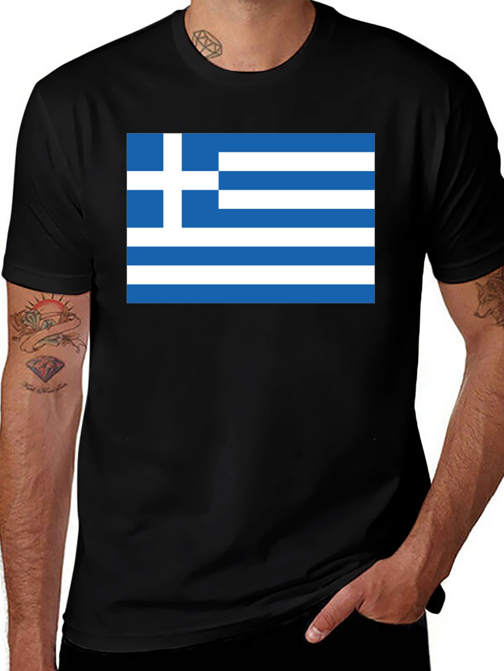 Greek Flag T-Shirt - Show Your Pride!