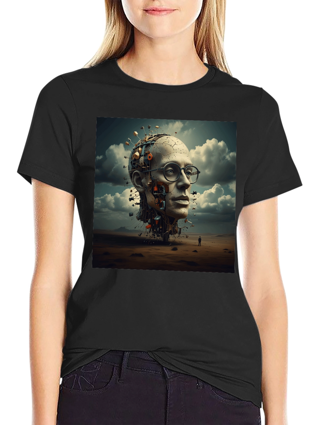 Abstract AI Head T-Shirt