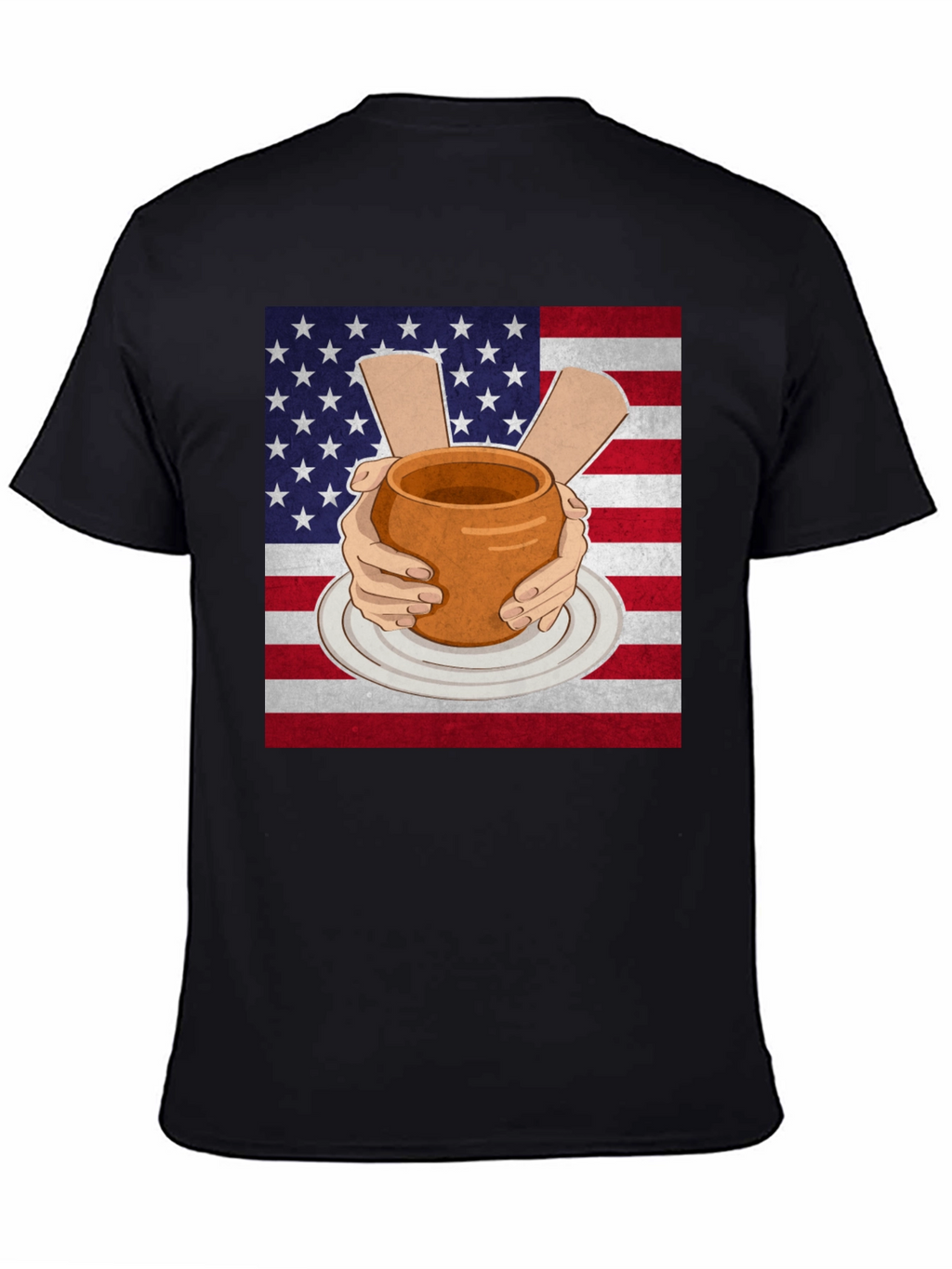 Pottery USA Flag T-Shirt
