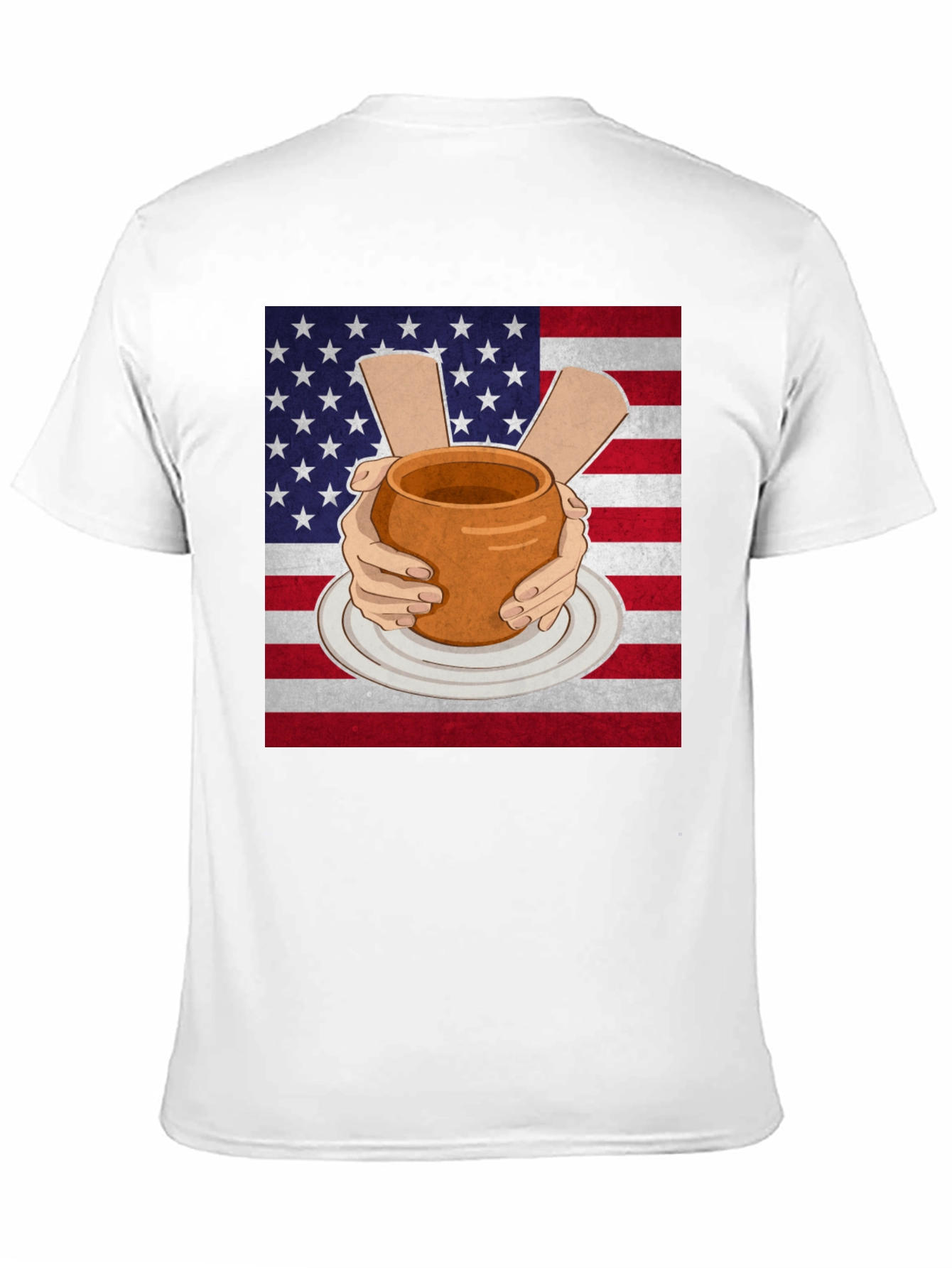 Pottery USA Flag T-Shirt