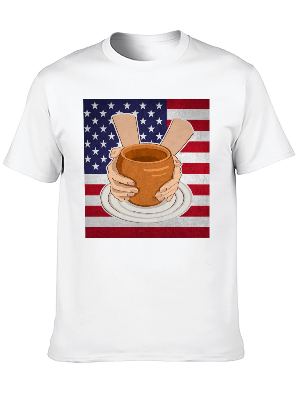 Pottery USA Flag T-Shirt