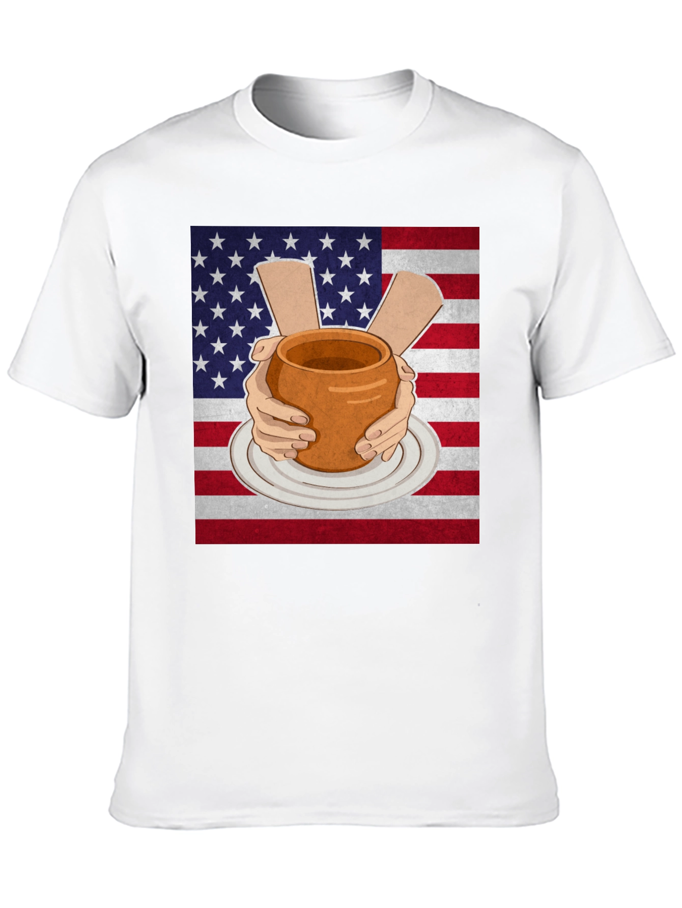Pottery USA Flag T-Shirt