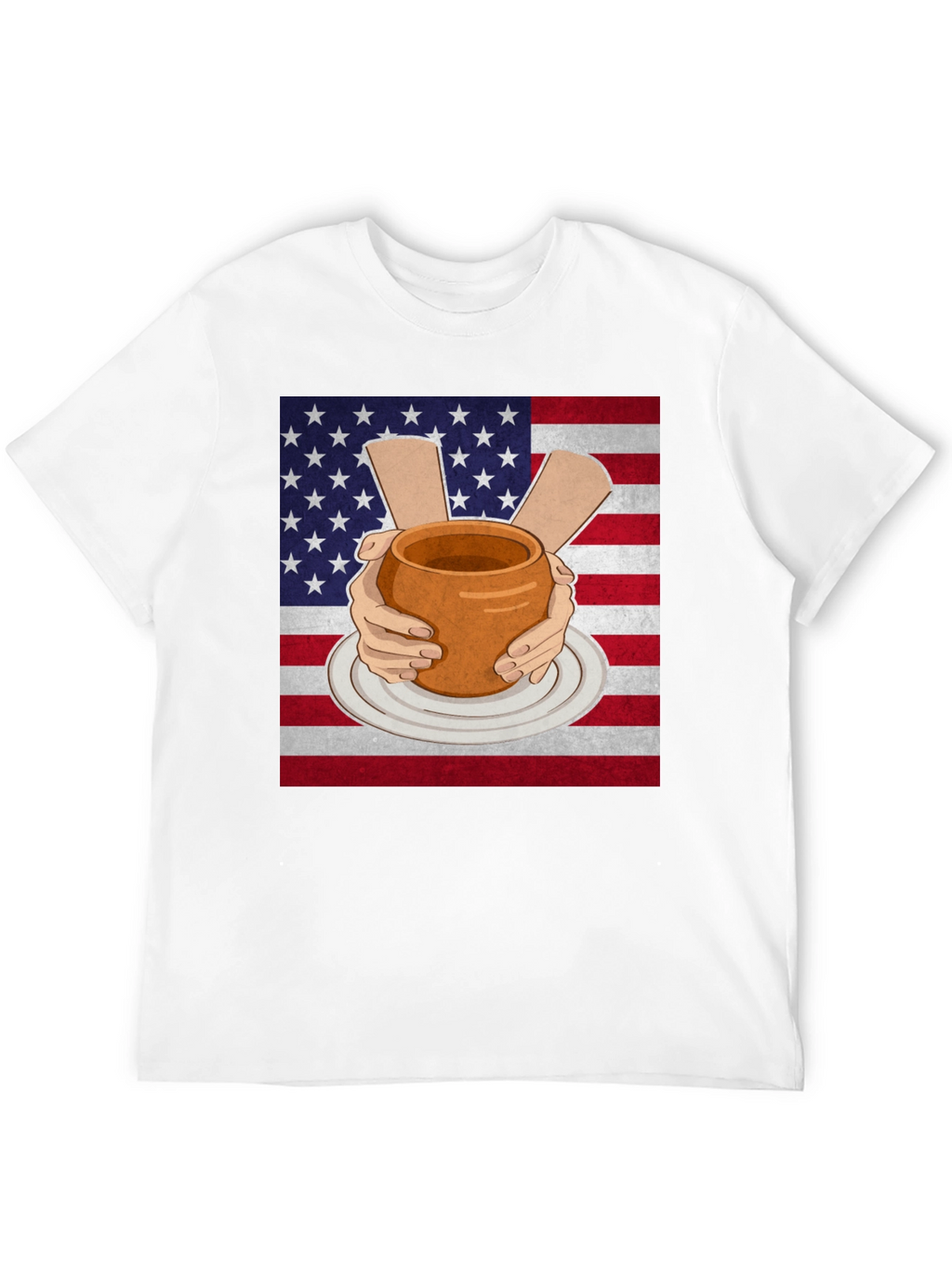 Pottery USA Flag T-Shirt