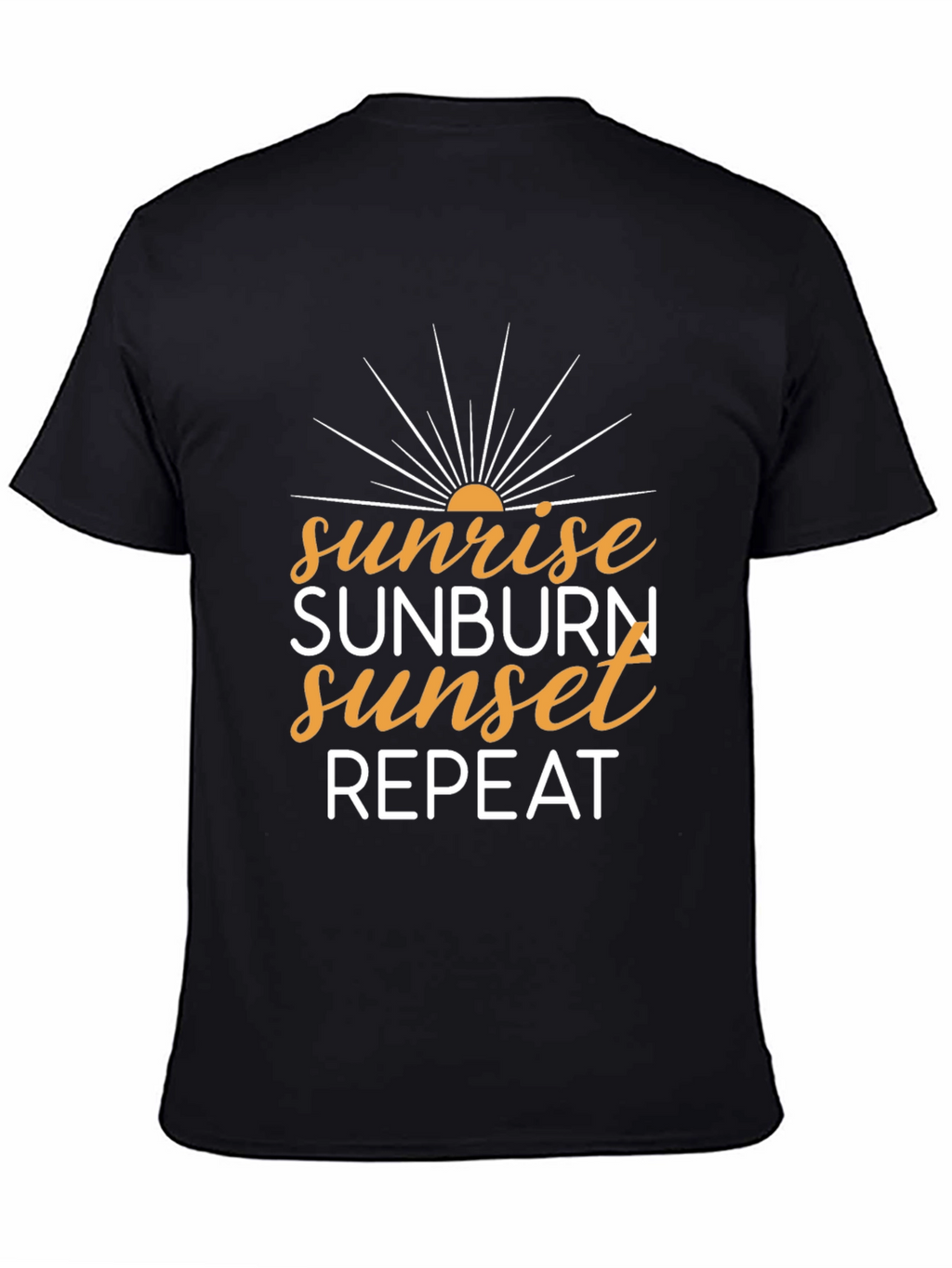 Sunrise Sunburn Sunset Repeat Graphic Tee