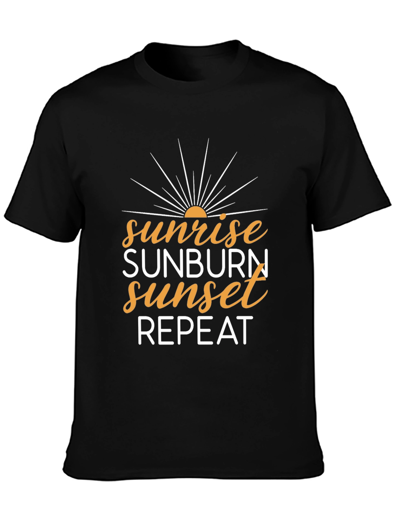 Sunrise Sunburn Sunset Repeat Graphic Tee