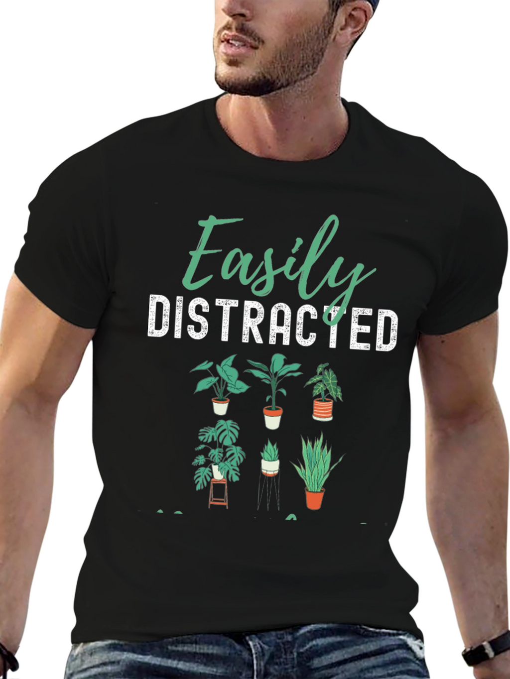 Easily Distracted Plants Graphic Tee