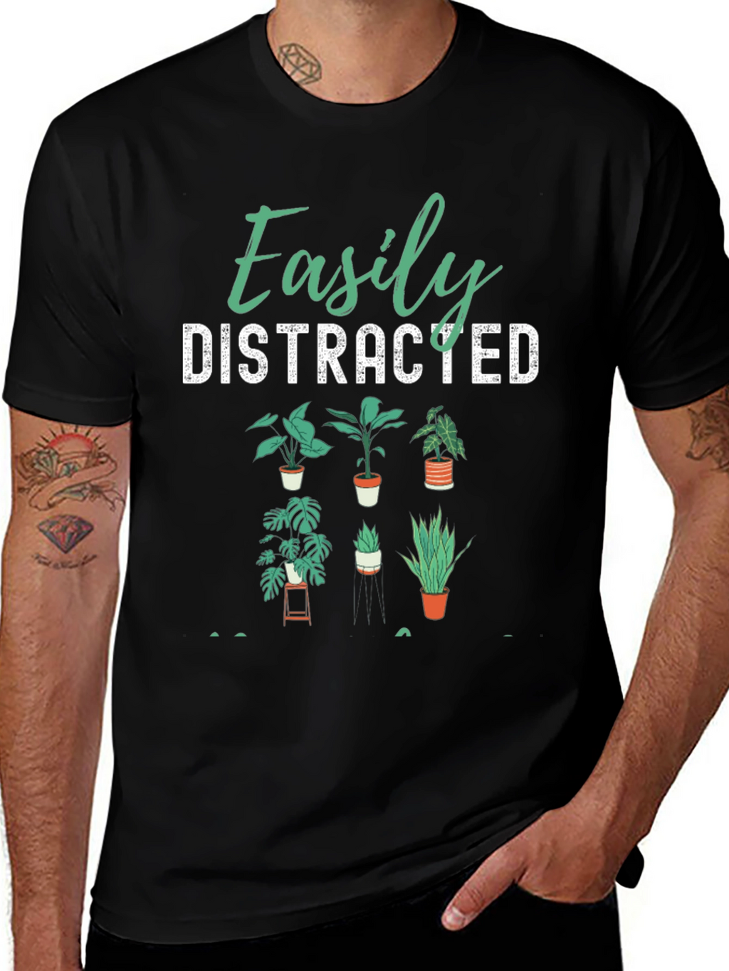 Easily Distracted Plants Graphic Tee