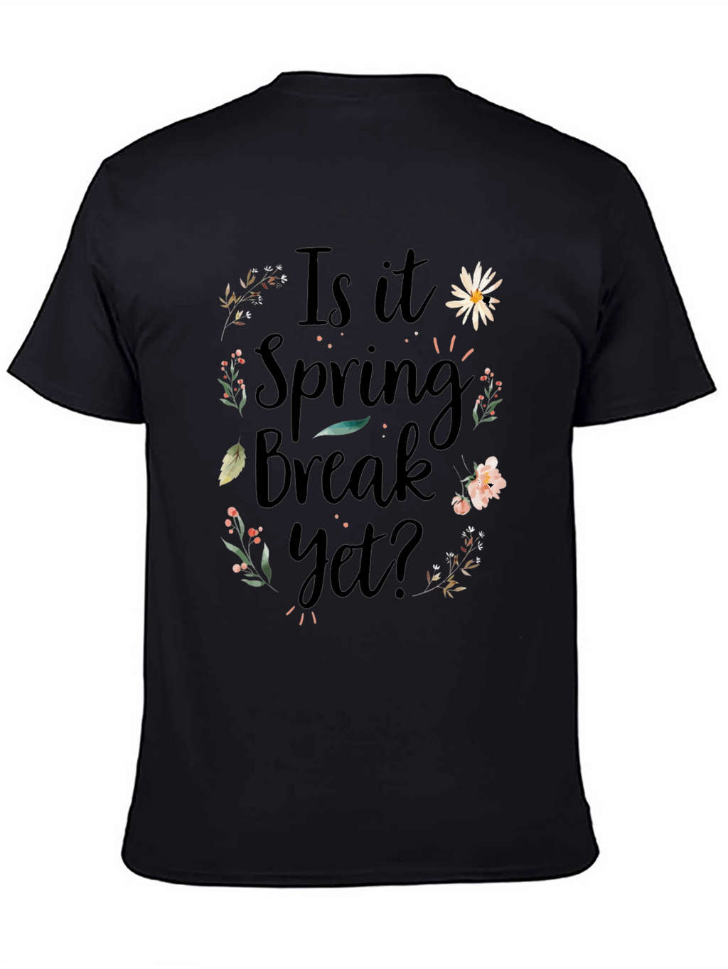 Spring Break Floral Graphic T-Shirt
