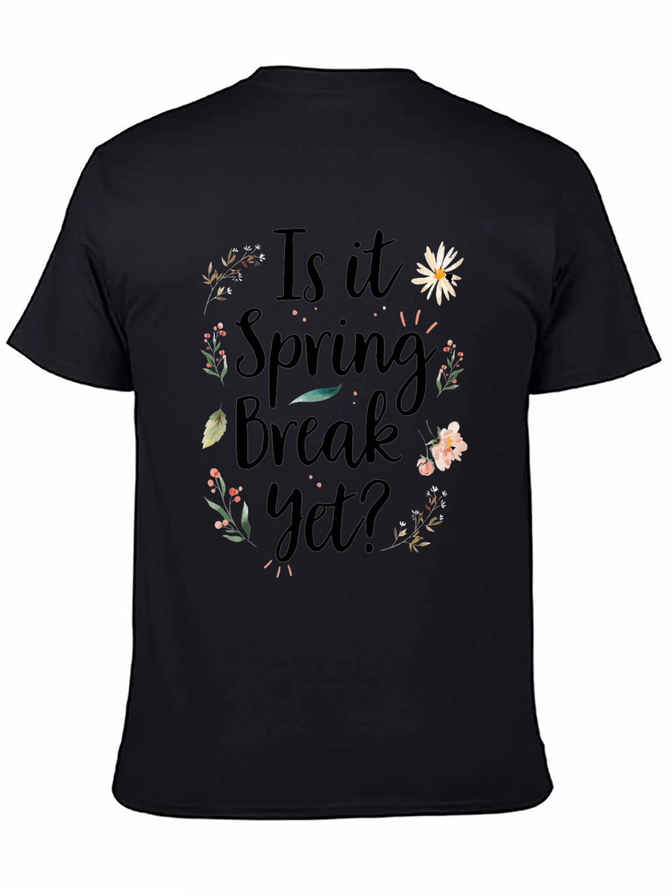 Spring Break Floral Graphic T-Shirt