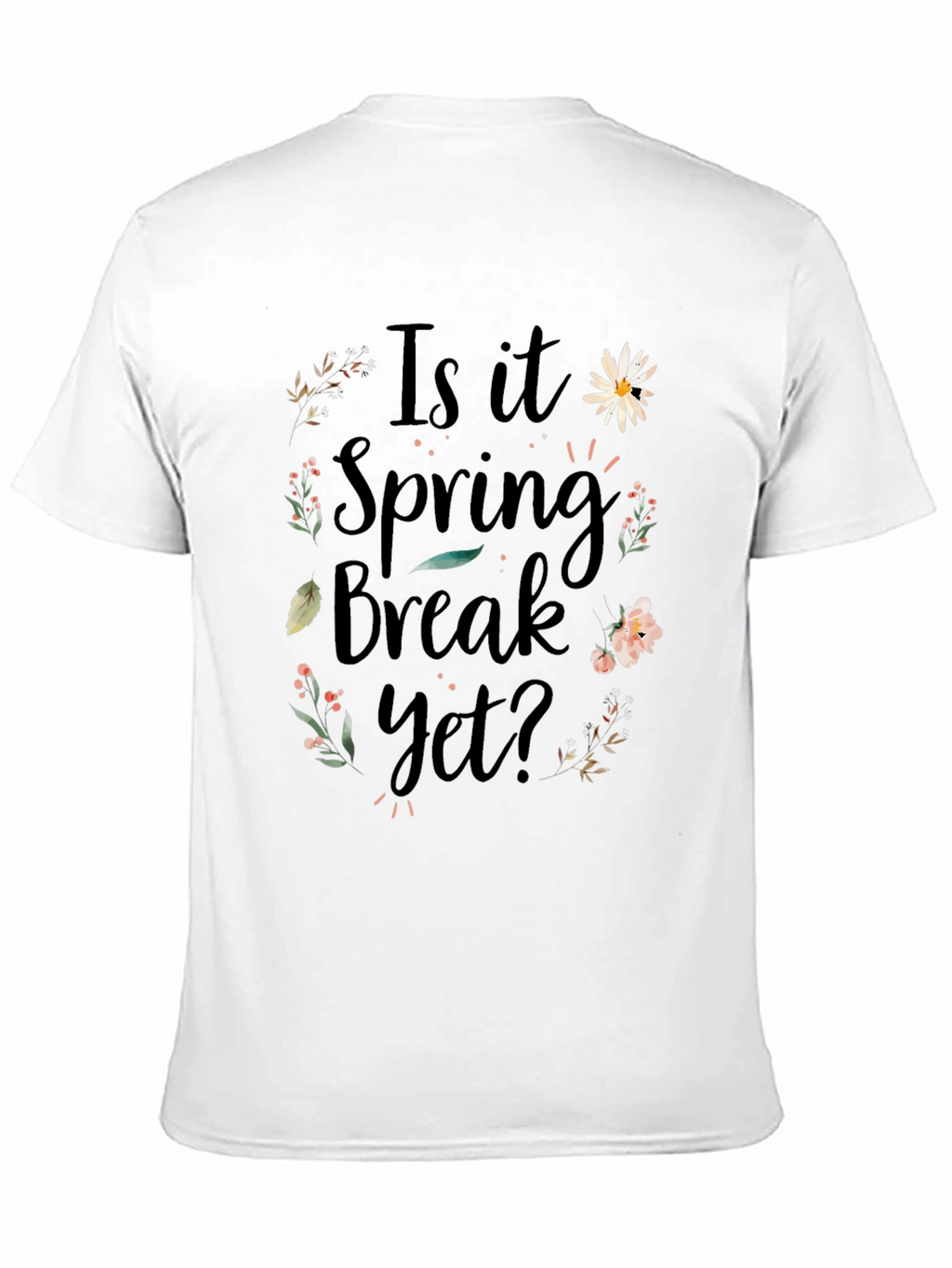 Spring Break Floral Graphic T-Shirt